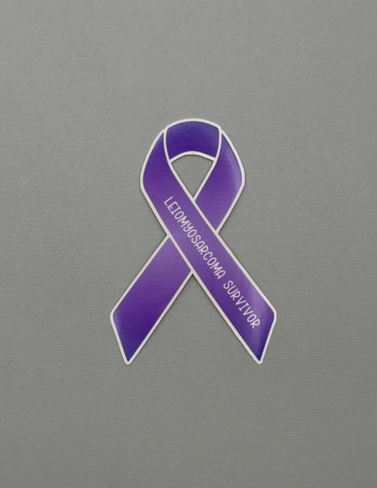 Leiomyosarcoma Survivor Ribbon Sticker or Magnet