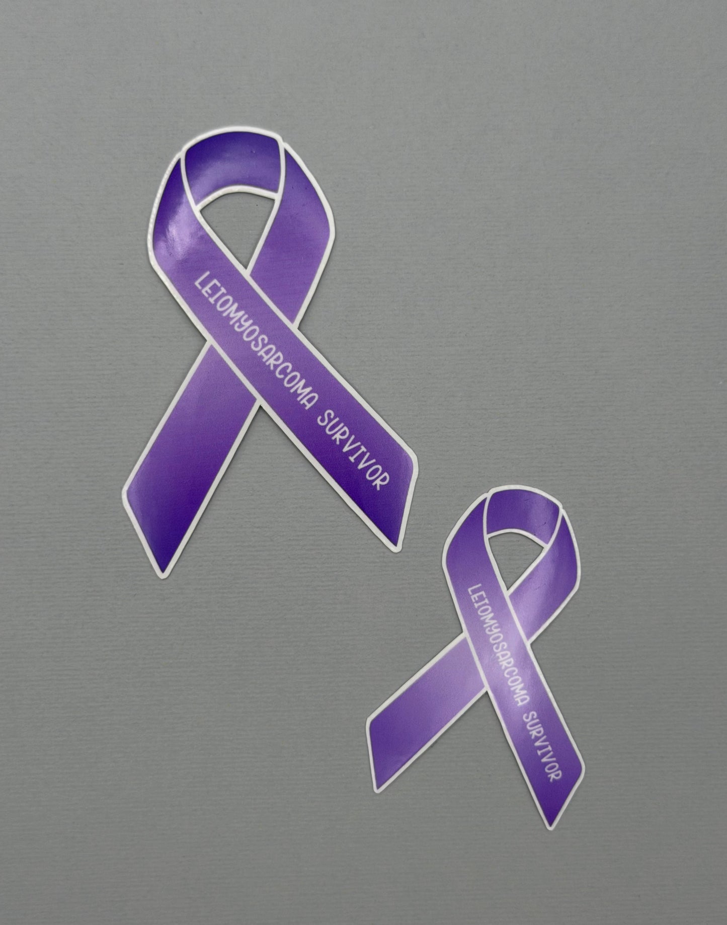 Leiomyosarcoma Survivor Ribbon Sticker or Magnet