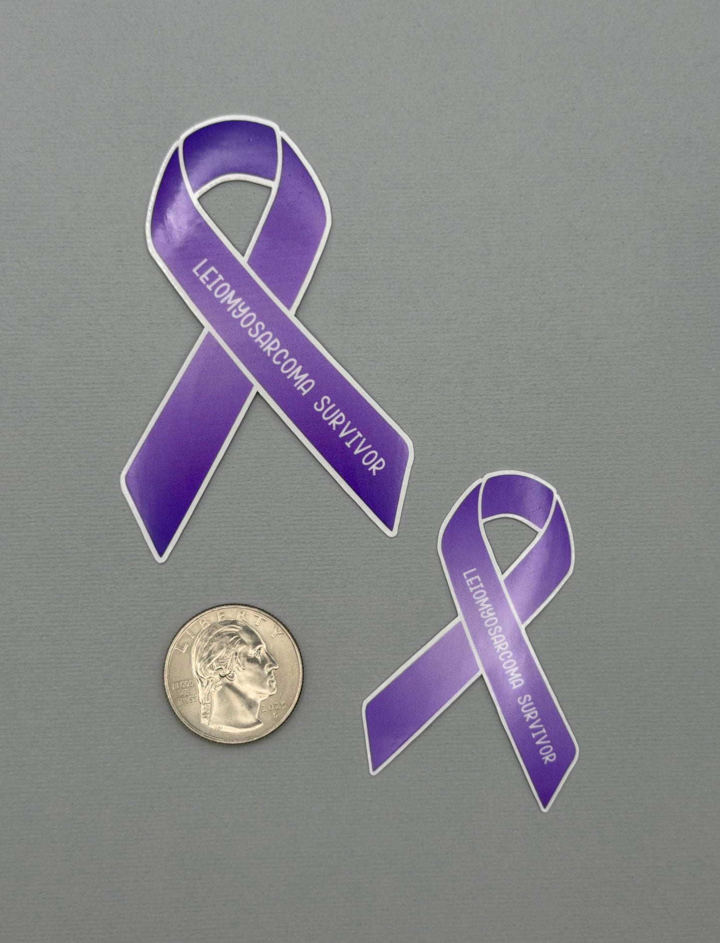 Leiomyosarcoma Survivor Ribbon Sticker or Magnet
