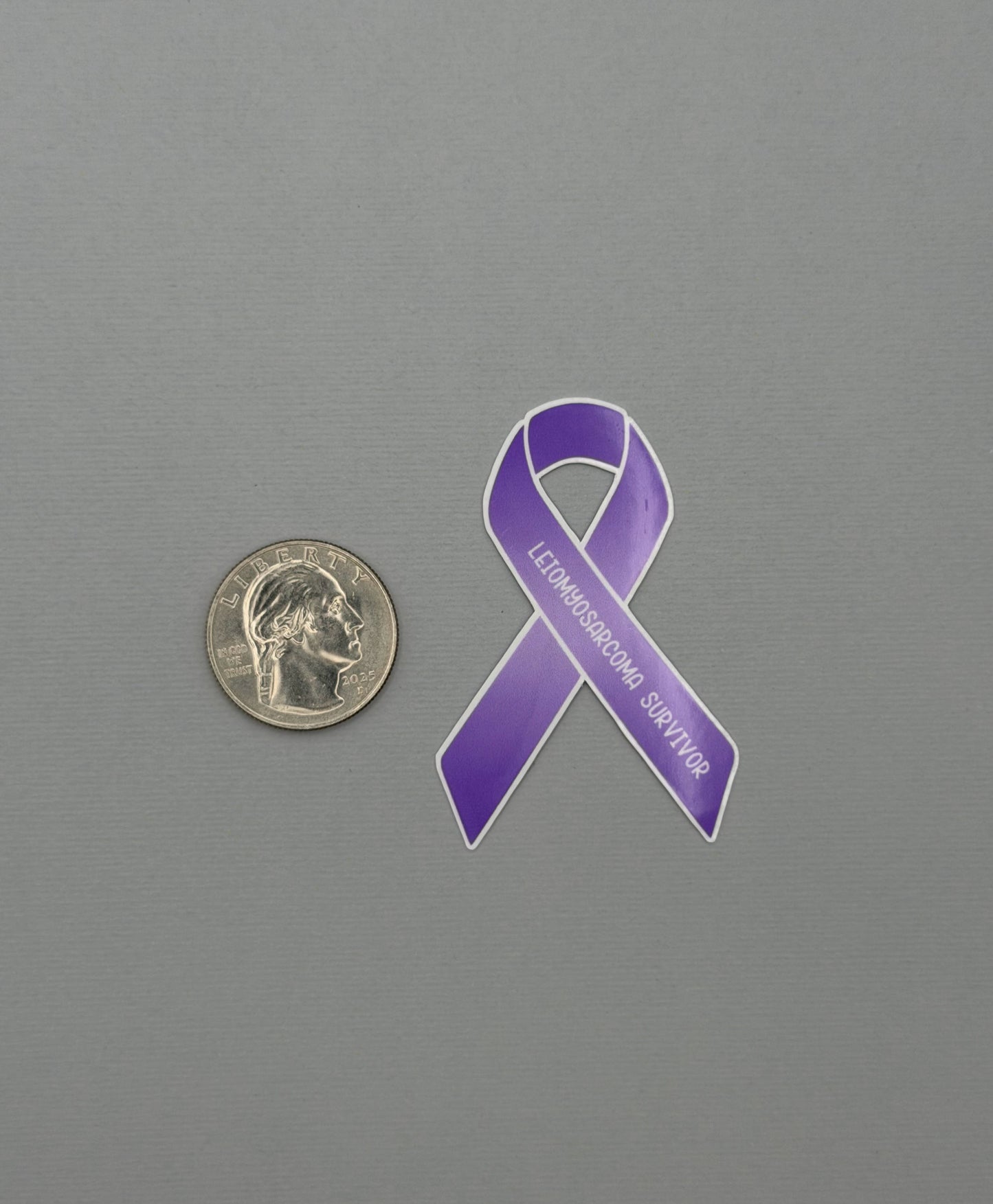 Leiomyosarcoma Survivor Ribbon Sticker or Magnet