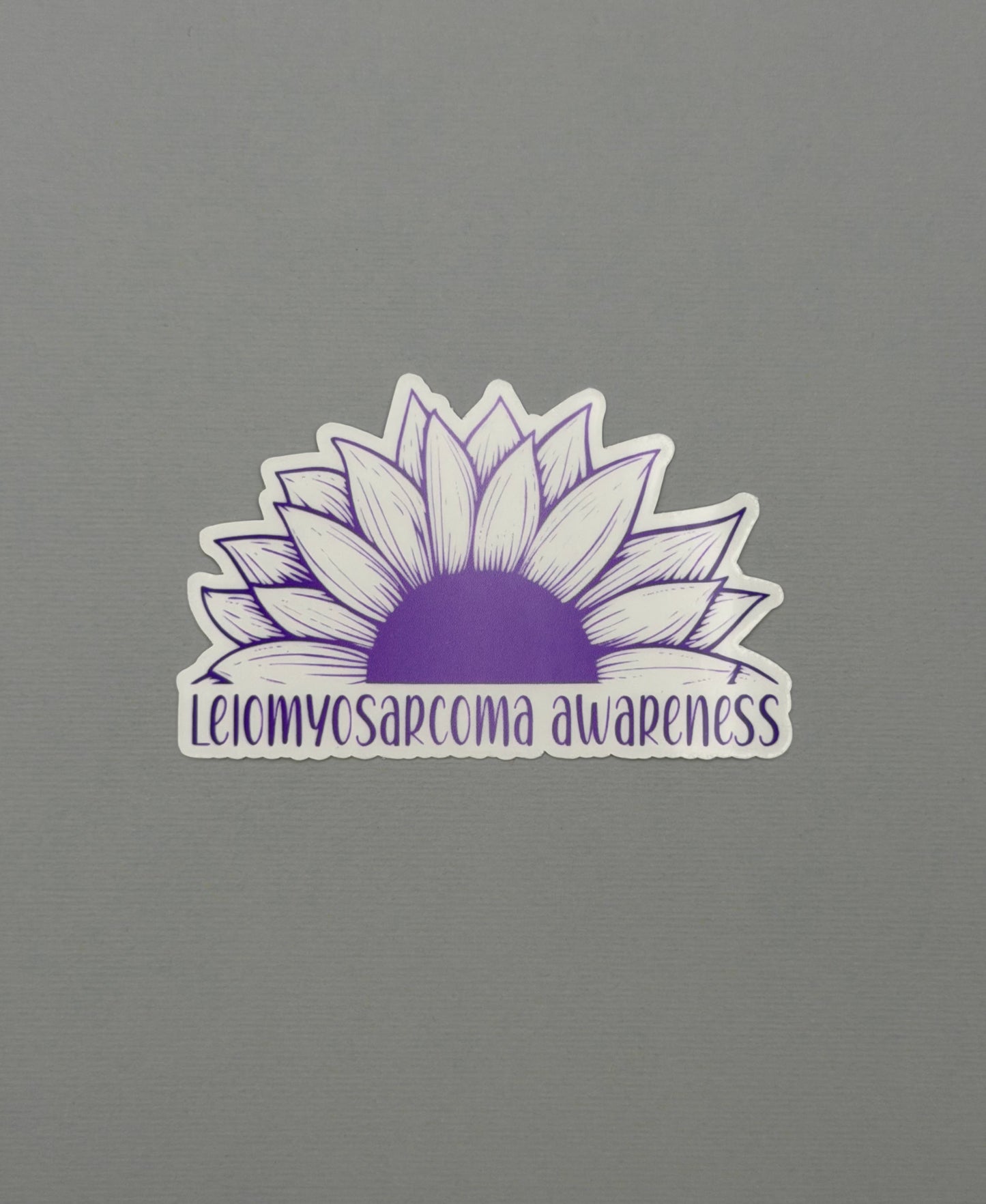 Leiomyosarcoma Awareness Sunflower Sticker or Magnet