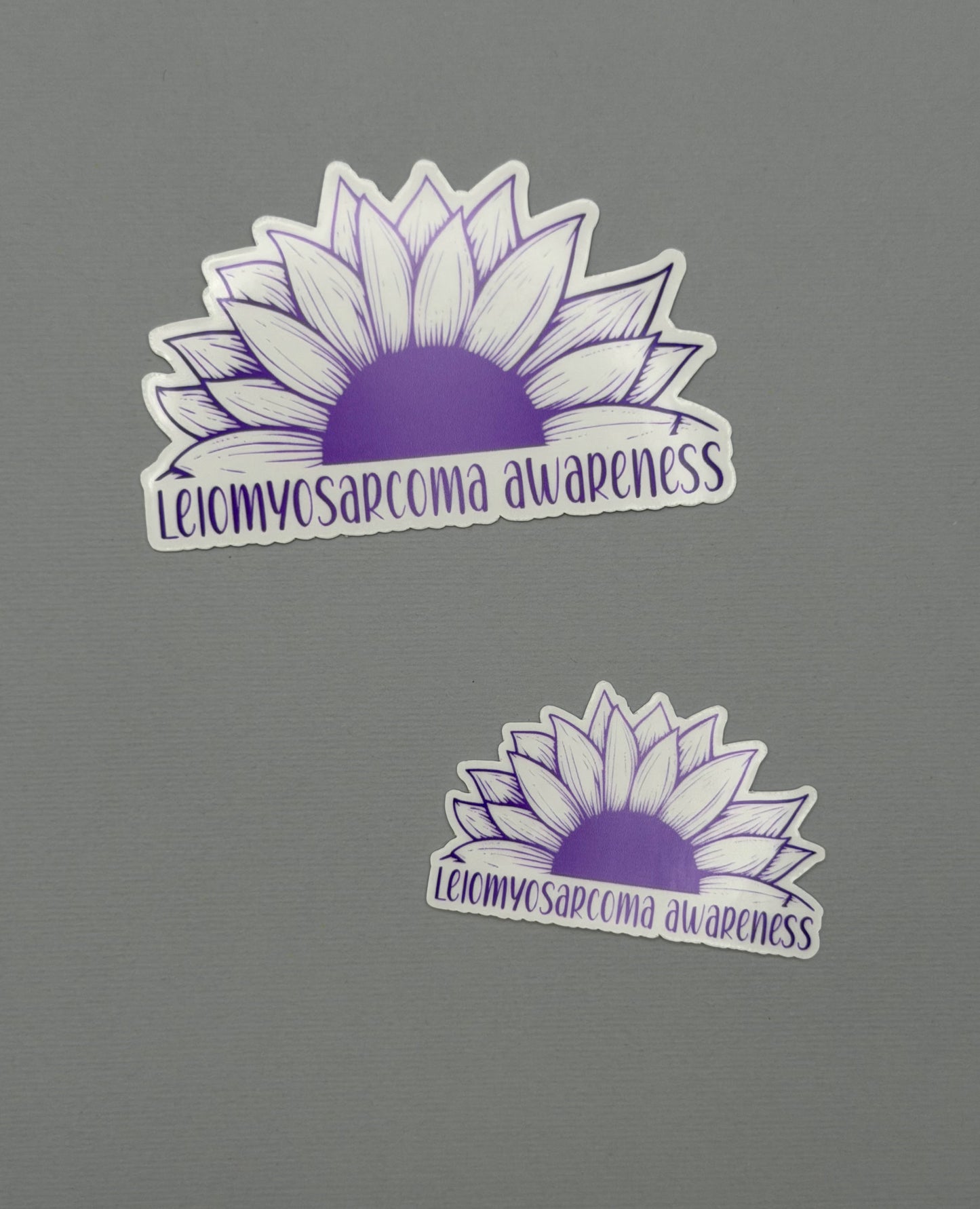 Leiomyosarcoma Awareness Sunflower Sticker or Magnet