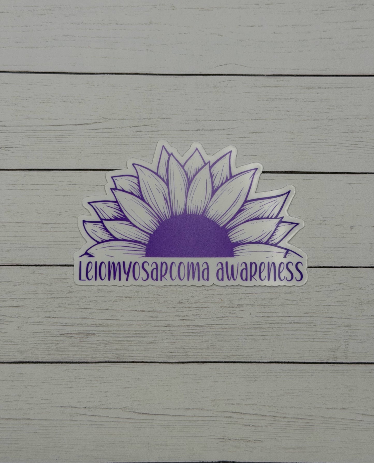 Leiomyosarcoma Awareness Sunflower Sticker or Magnet