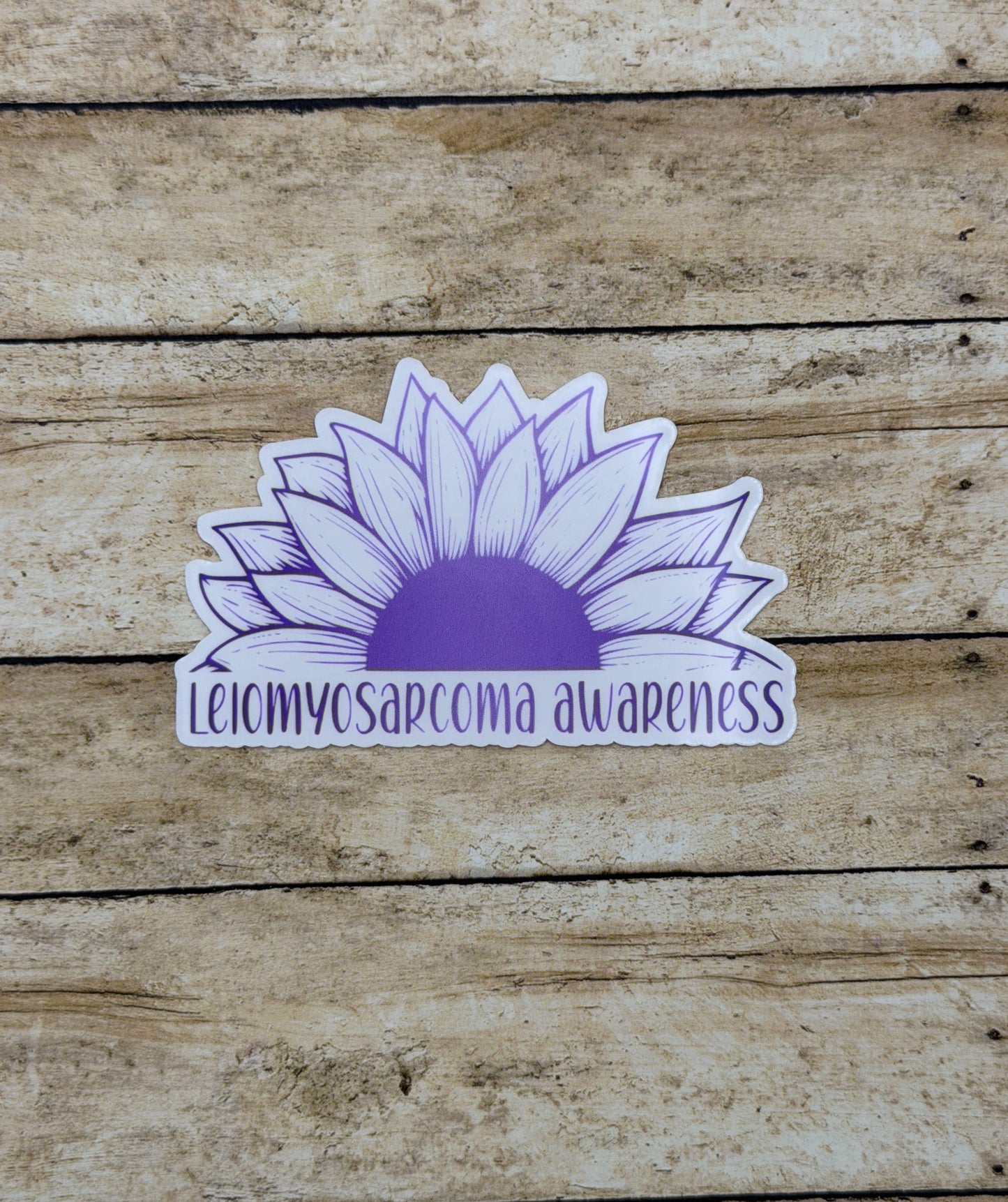 Leiomyosarcoma Awareness Sunflower Sticker or Magnet