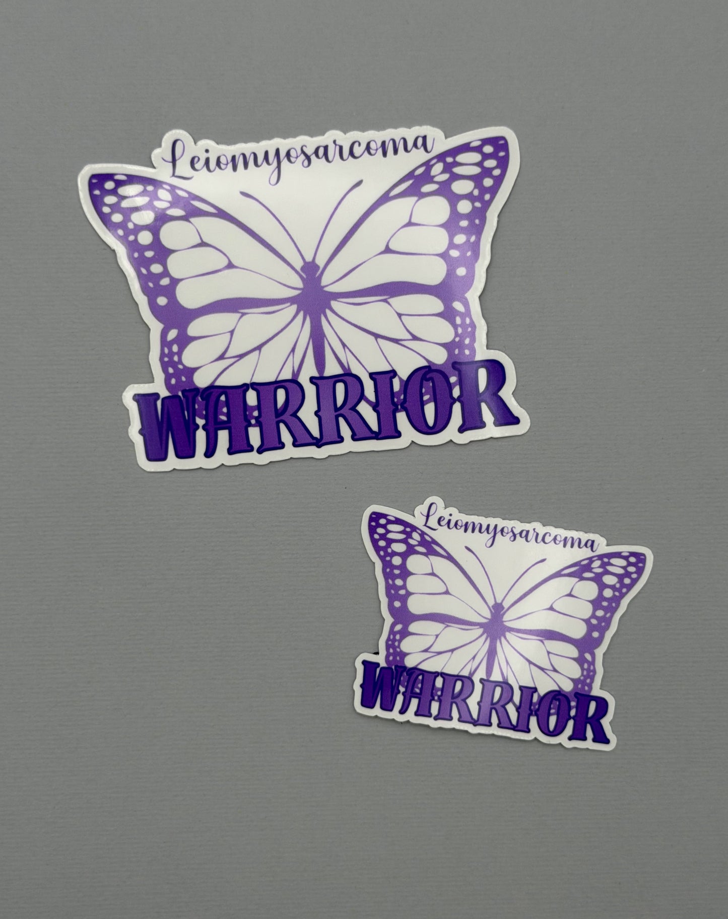 Leiomyosarcoma Warrior Butterfly Sticker or Magnet