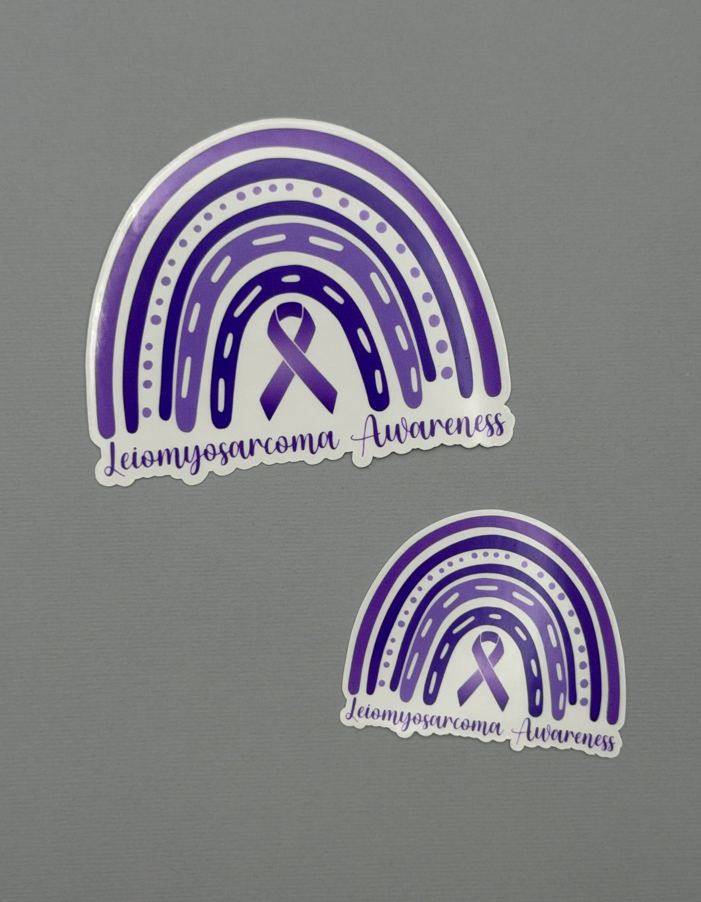 Leiomyosarcoma Awareness Rainbow Sticker or Magnet