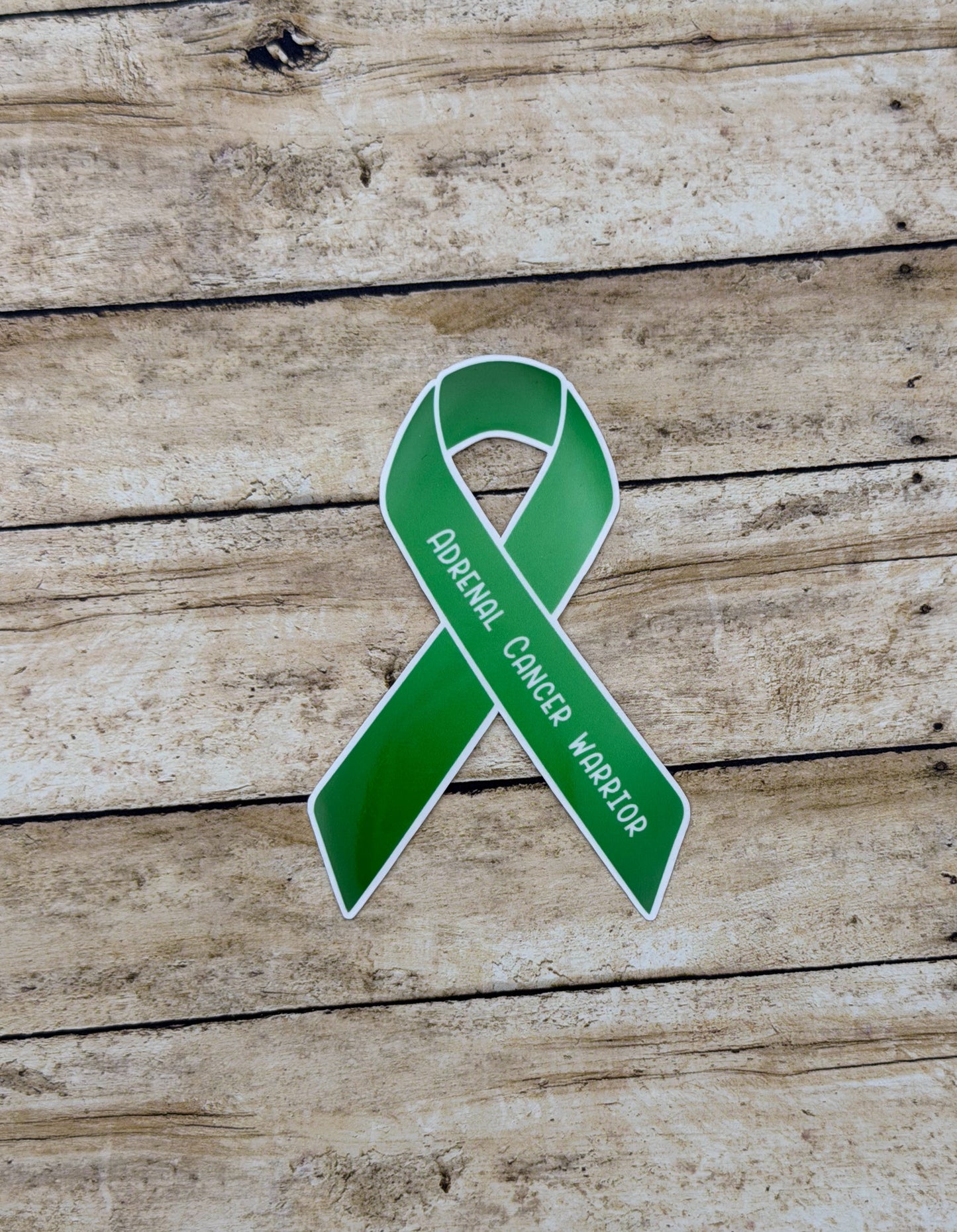 Adrenal Cancer Warrior Ribbon Sticker