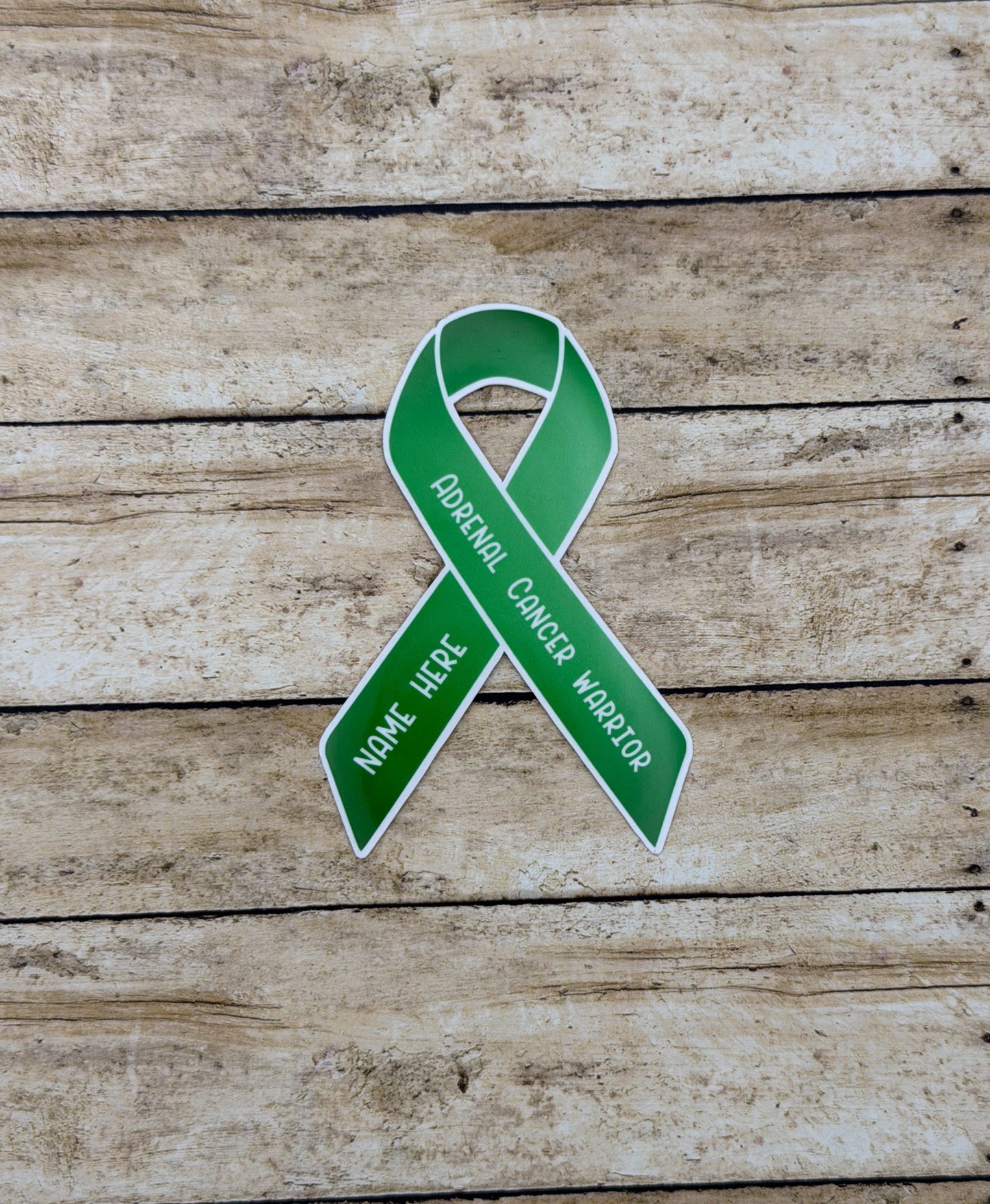 Adrenal Cancer Warrior Custom Ribbon Sticker