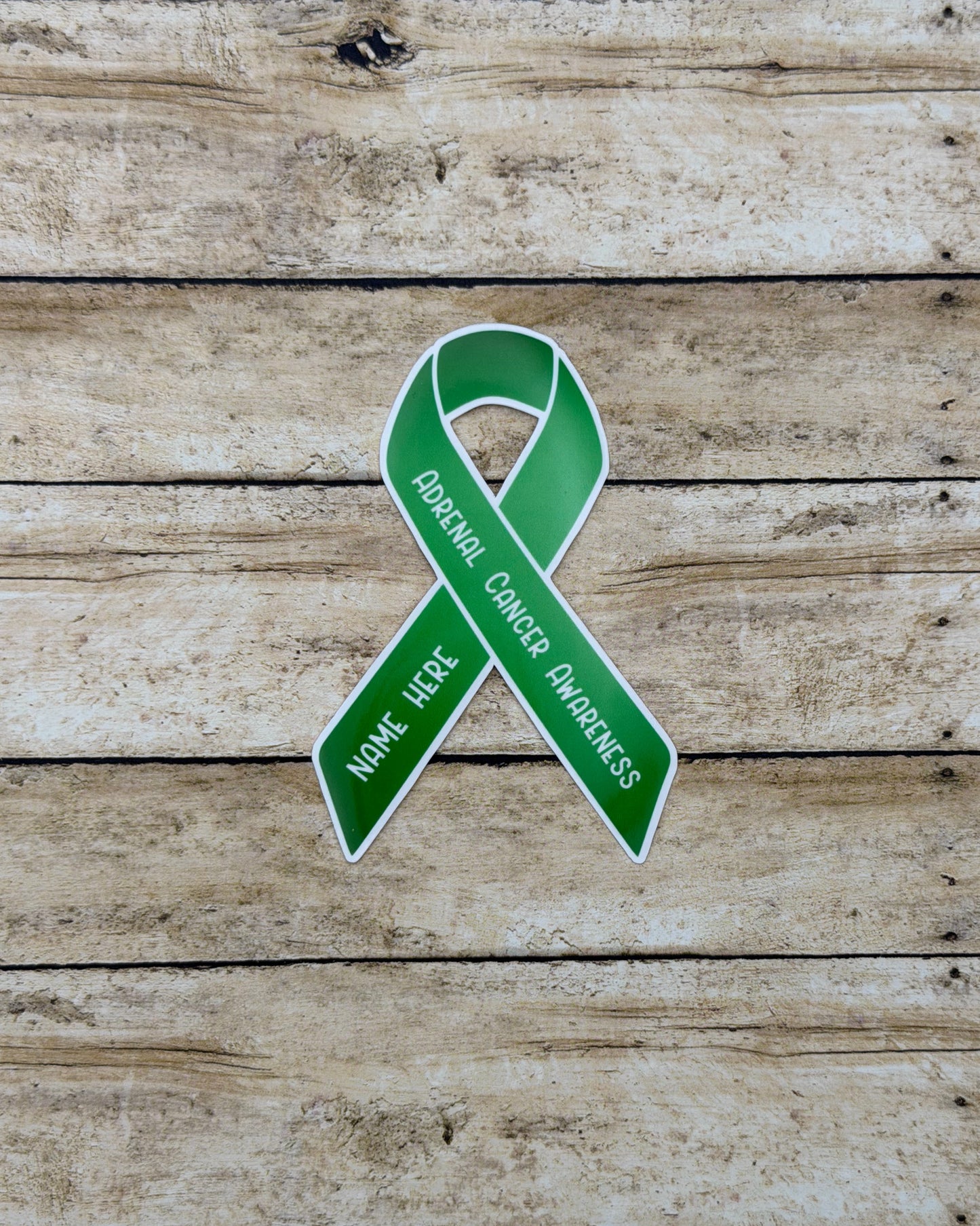 Adrenal Cancer Awareness Custom Ribbon Sticker