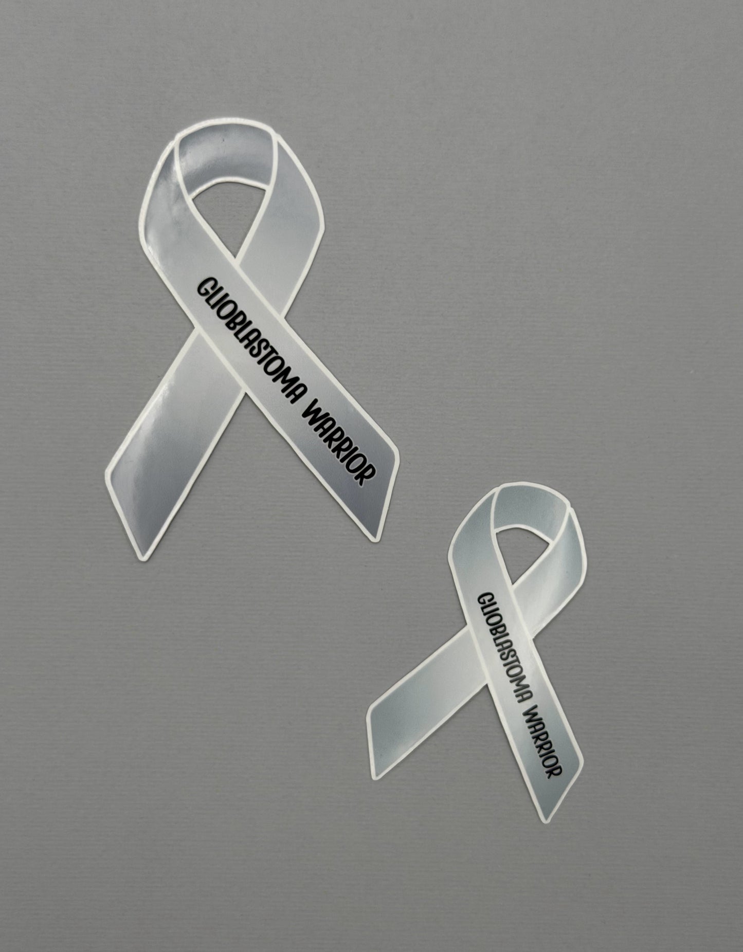 Glioblastoma Warrior Ribbon Sticker or Magnet