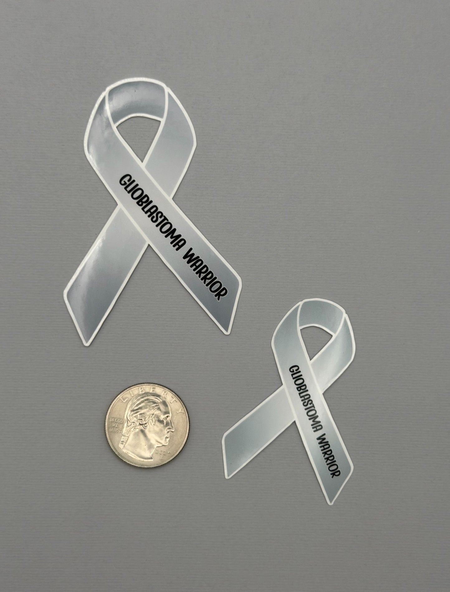 Glioblastoma Warrior Ribbon Sticker or Magnet