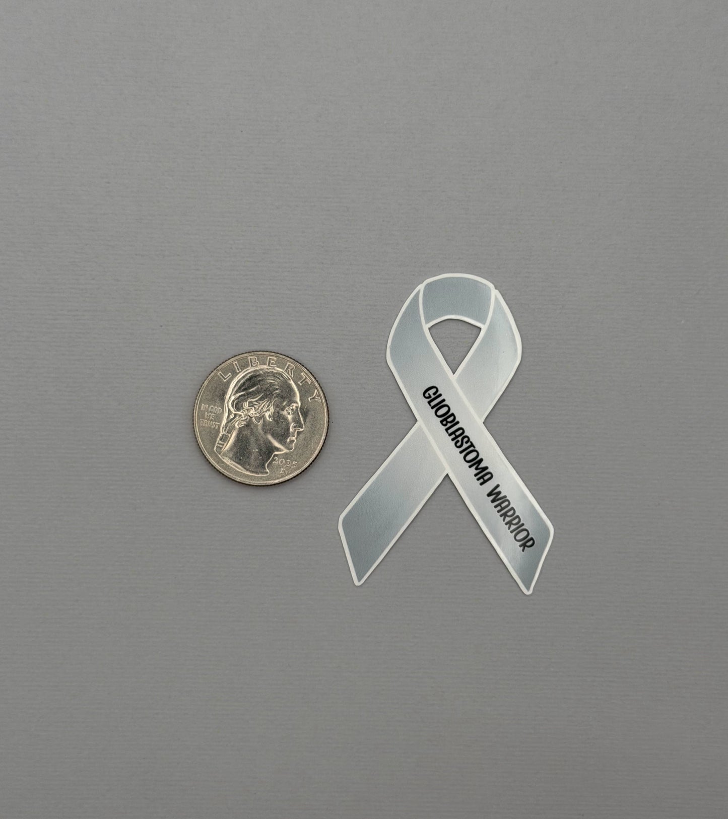 Glioblastoma Warrior Ribbon Sticker or Magnet
