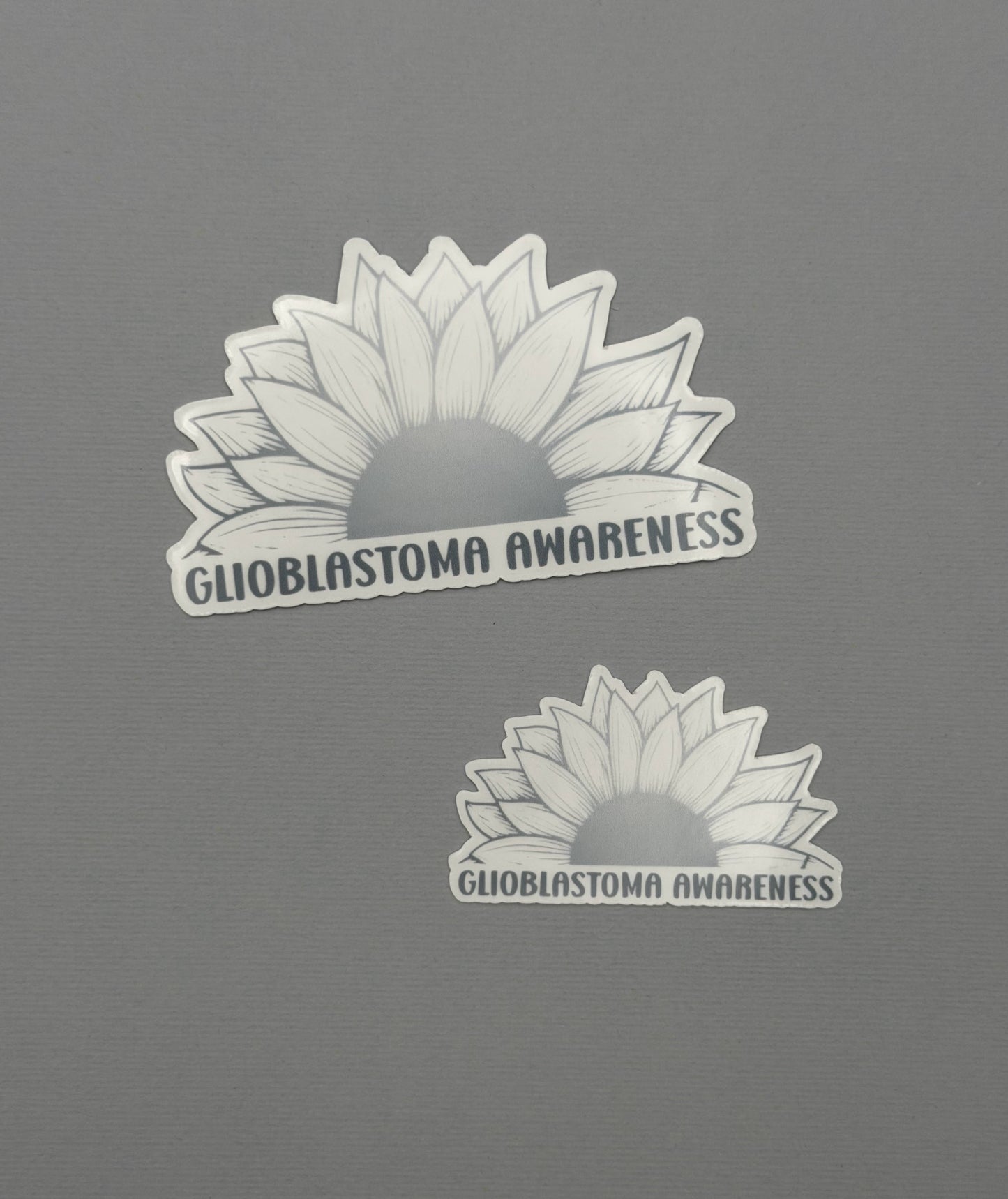 Glioblastoma Awareness Sunflower Sticker or Magnet