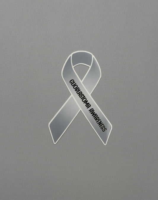 Glioblastoma Awareness Ribbon Sticker or Magnet