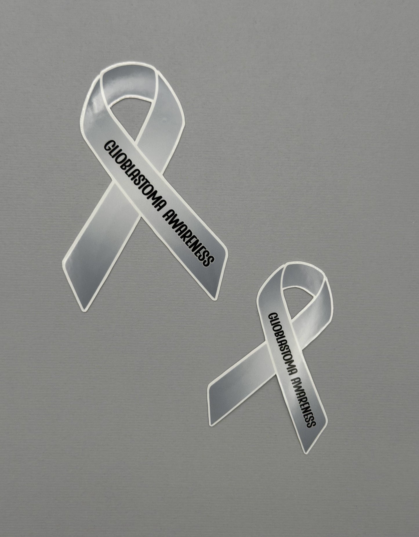 Glioblastoma Awareness Ribbon Sticker or Magnet