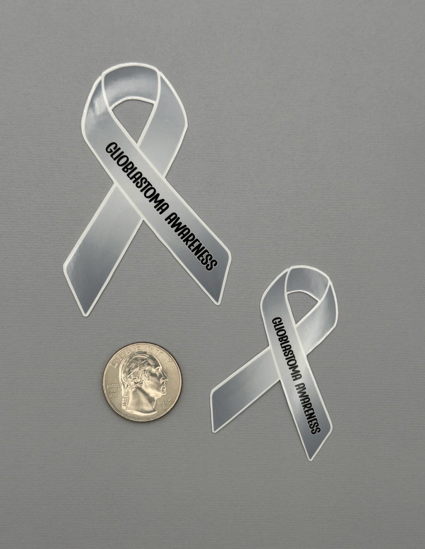 Glioblastoma Awareness Ribbon Sticker or Magnet