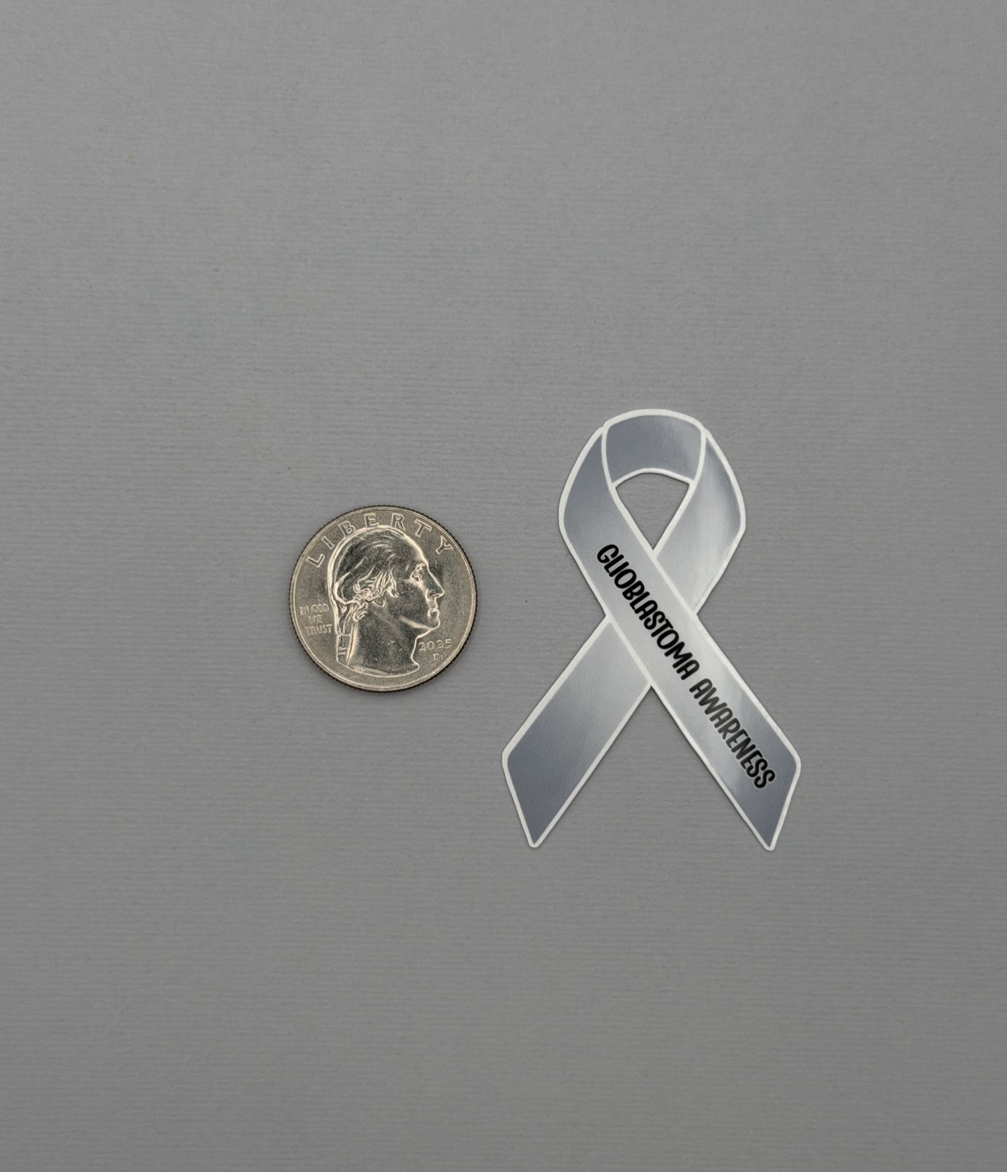 Glioblastoma Awareness Ribbon Sticker or Magnet
