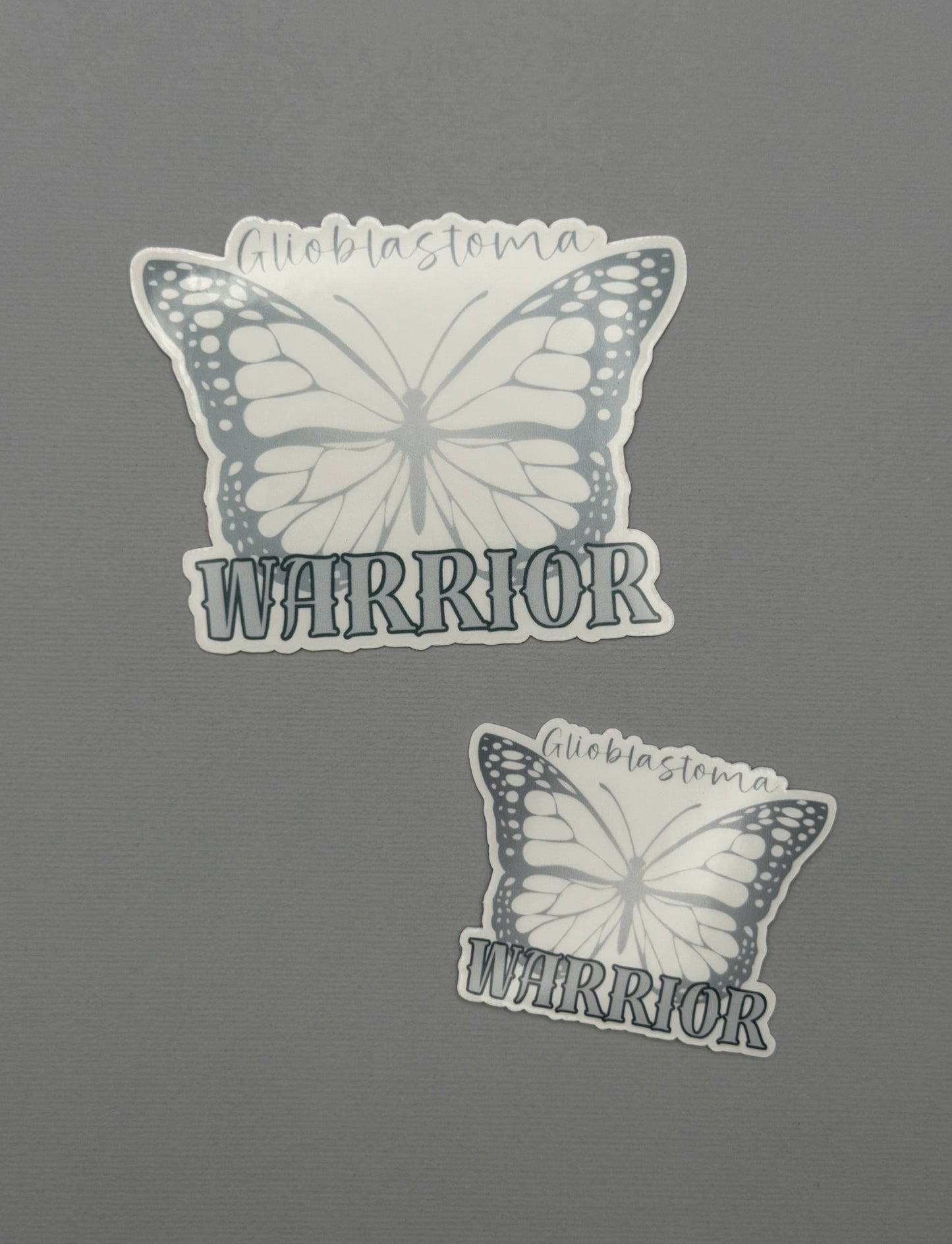 Glioblastoma Warrior Butterfly Sticker or Magnet