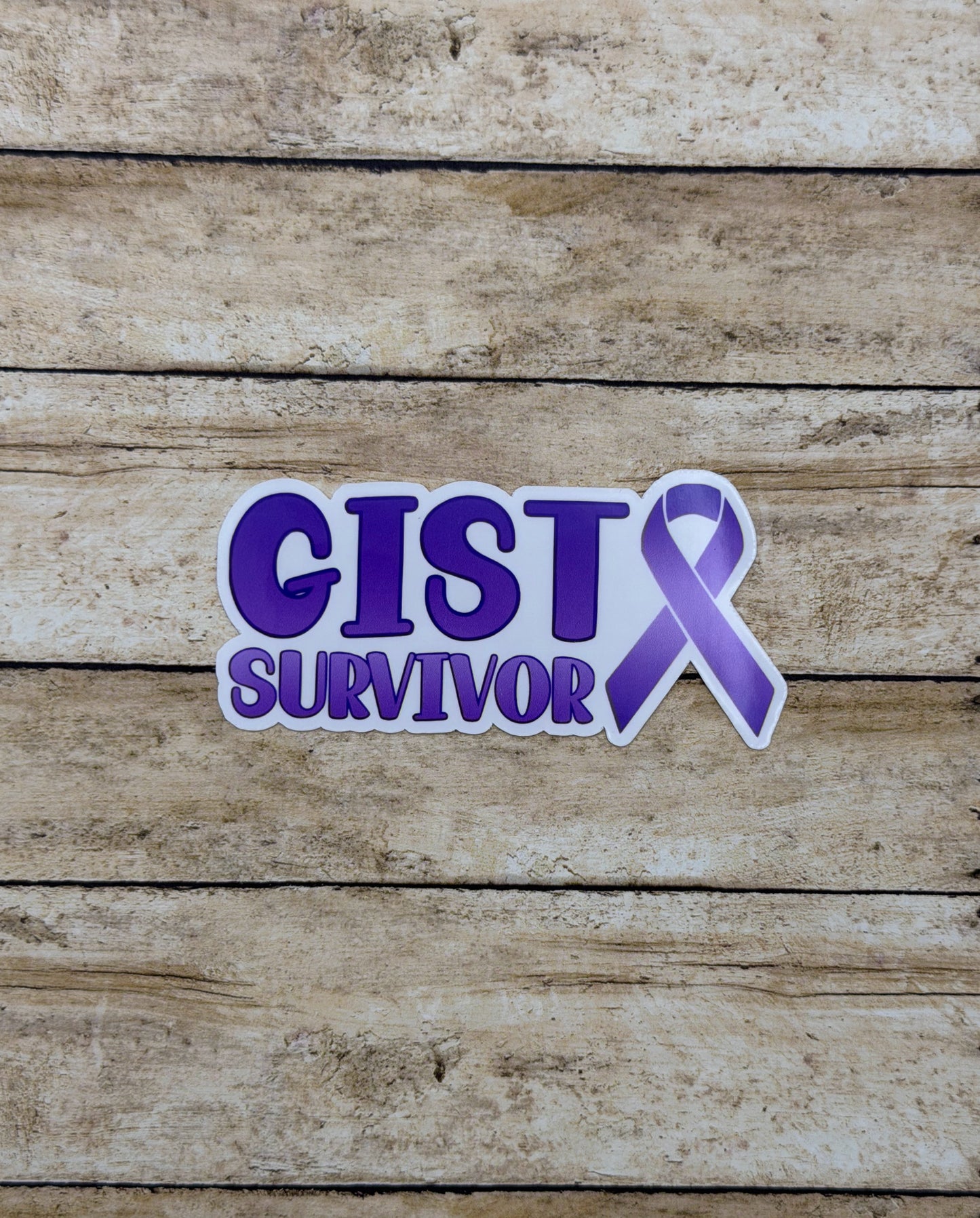 GIST Survivor with Ribbon Sticker or Magnet | Gastrointestinal Stromal Tumor