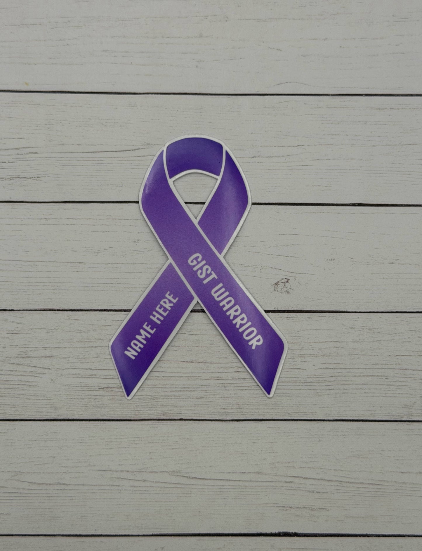 GIST Warrior Custom Ribbon Sticker or Magnet | Gastrointestinal Stromal Tumor