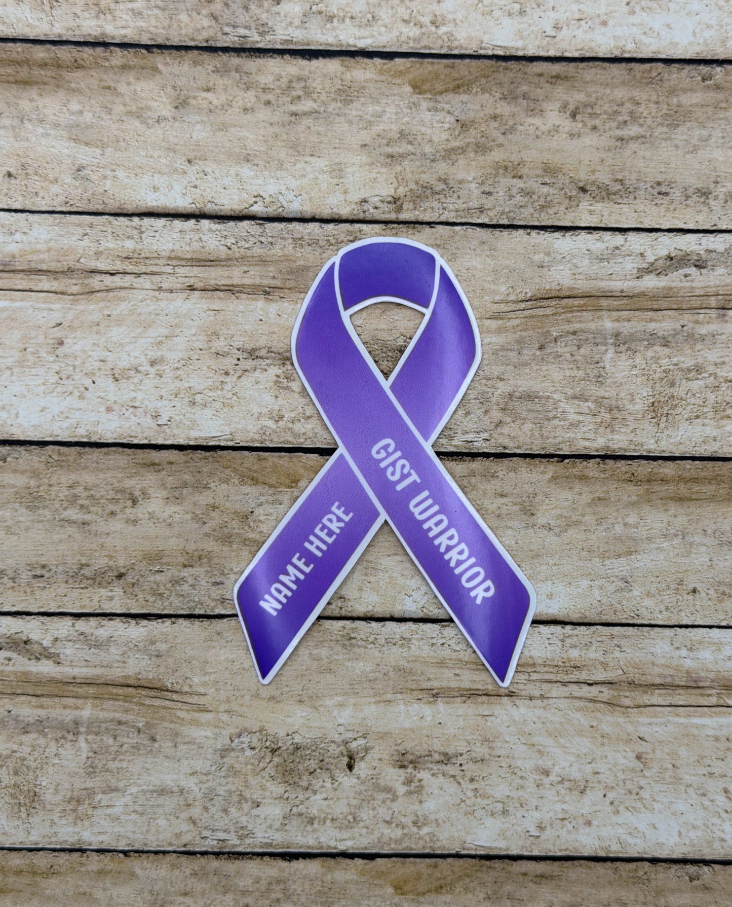GIST Warrior Custom Ribbon Sticker or Magnet | Gastrointestinal Stromal Tumor