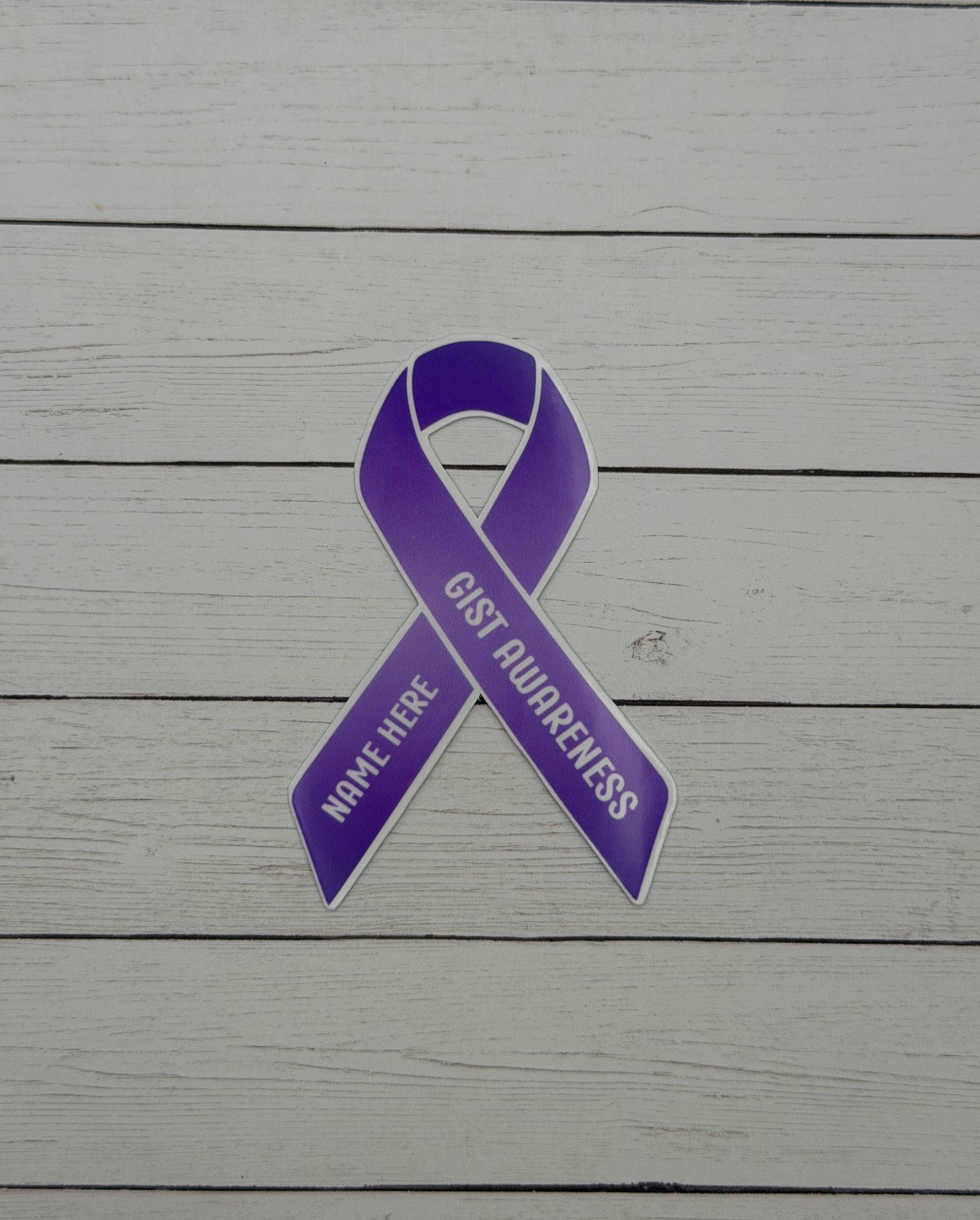 GIST Awareness Custom Ribbon Sticker or Magnet | Gastrointestinal Stromal Tumor