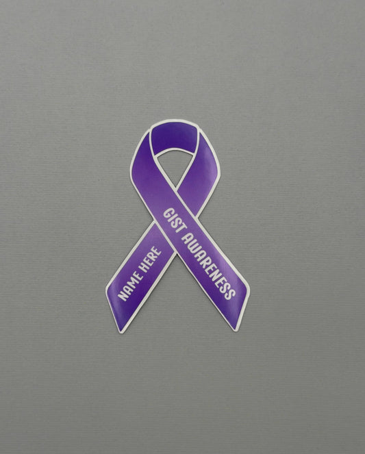 GIST Awareness Custom Ribbon Sticker or Magnet | Gastrointestinal Stromal Tumor