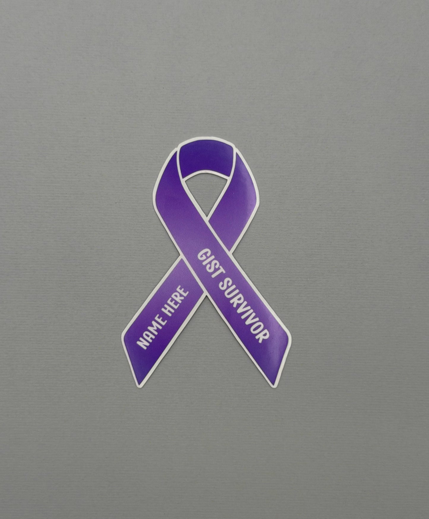 GIST Survivor Custom Ribbon Sticker or Magnet | Gastrointestinal Stromal Tumor