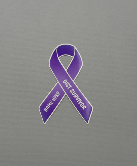 GIST Survivor Custom Ribbon Sticker or Magnet | Gastrointestinal Stromal Tumor