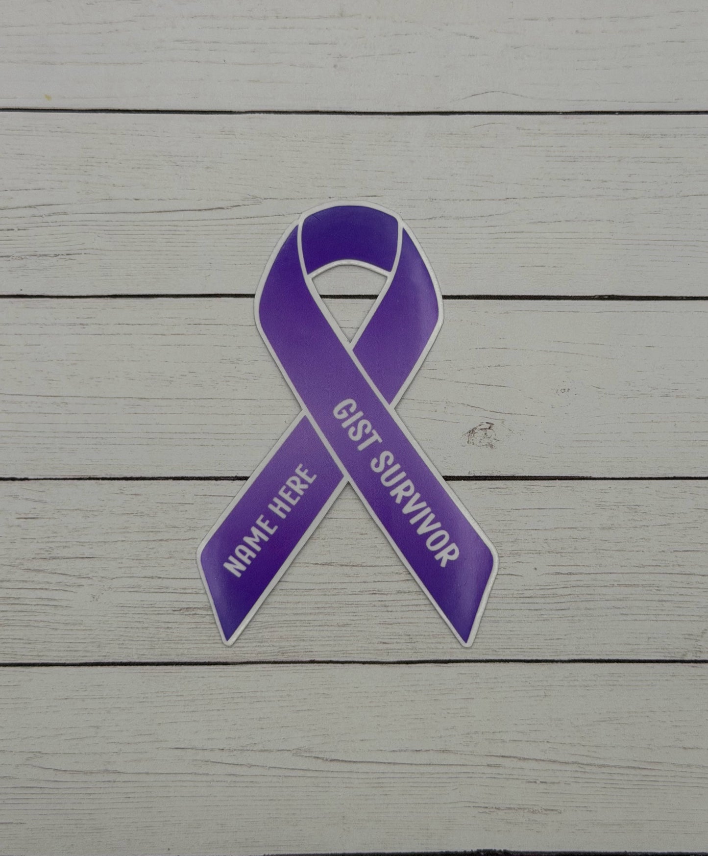 GIST Survivor Custom Ribbon Sticker or Magnet | Gastrointestinal Stromal Tumor