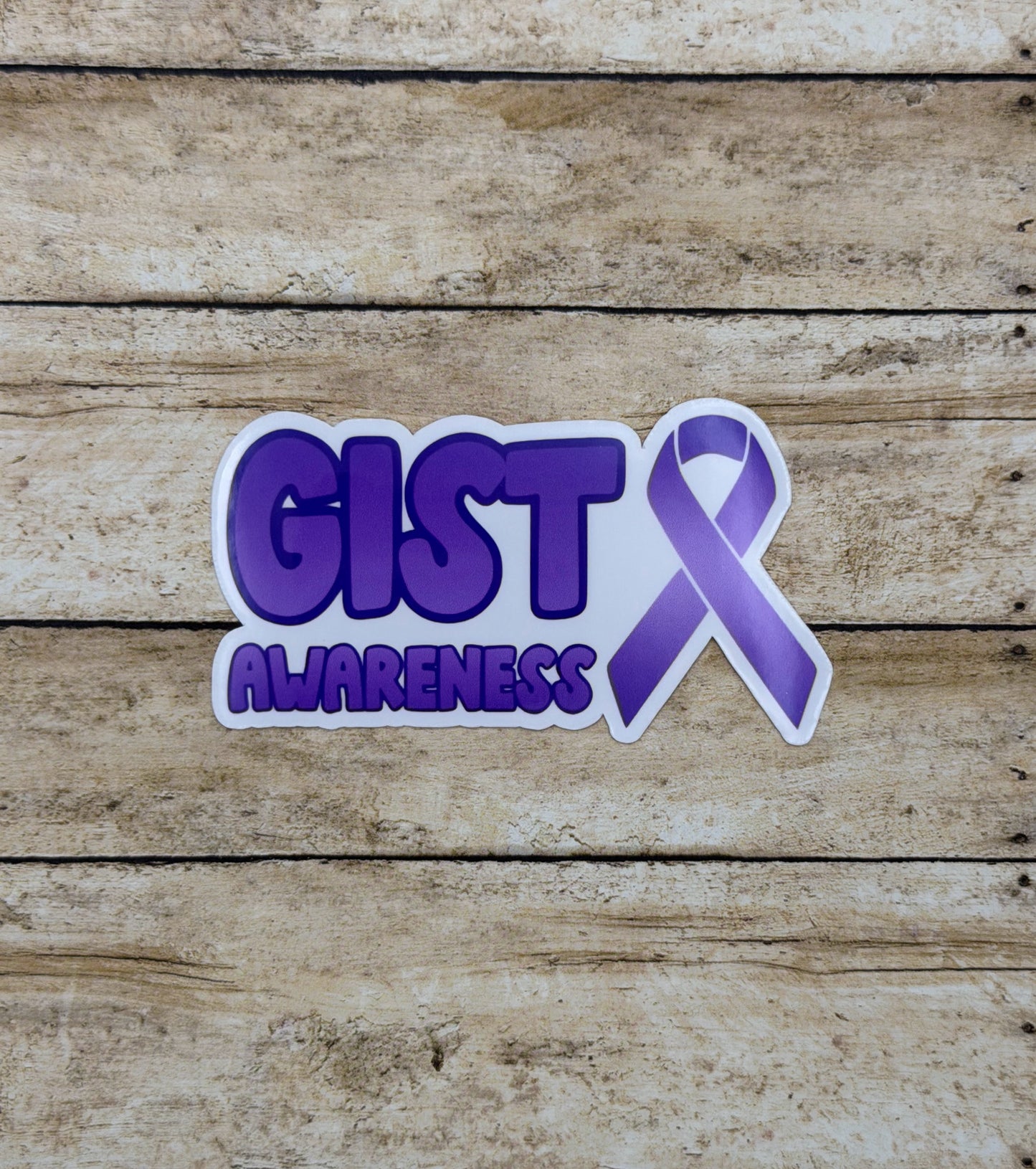 GIST Awareness with Ribbon Sticker or Magnet | Gastrointestinal Stromal Tumor