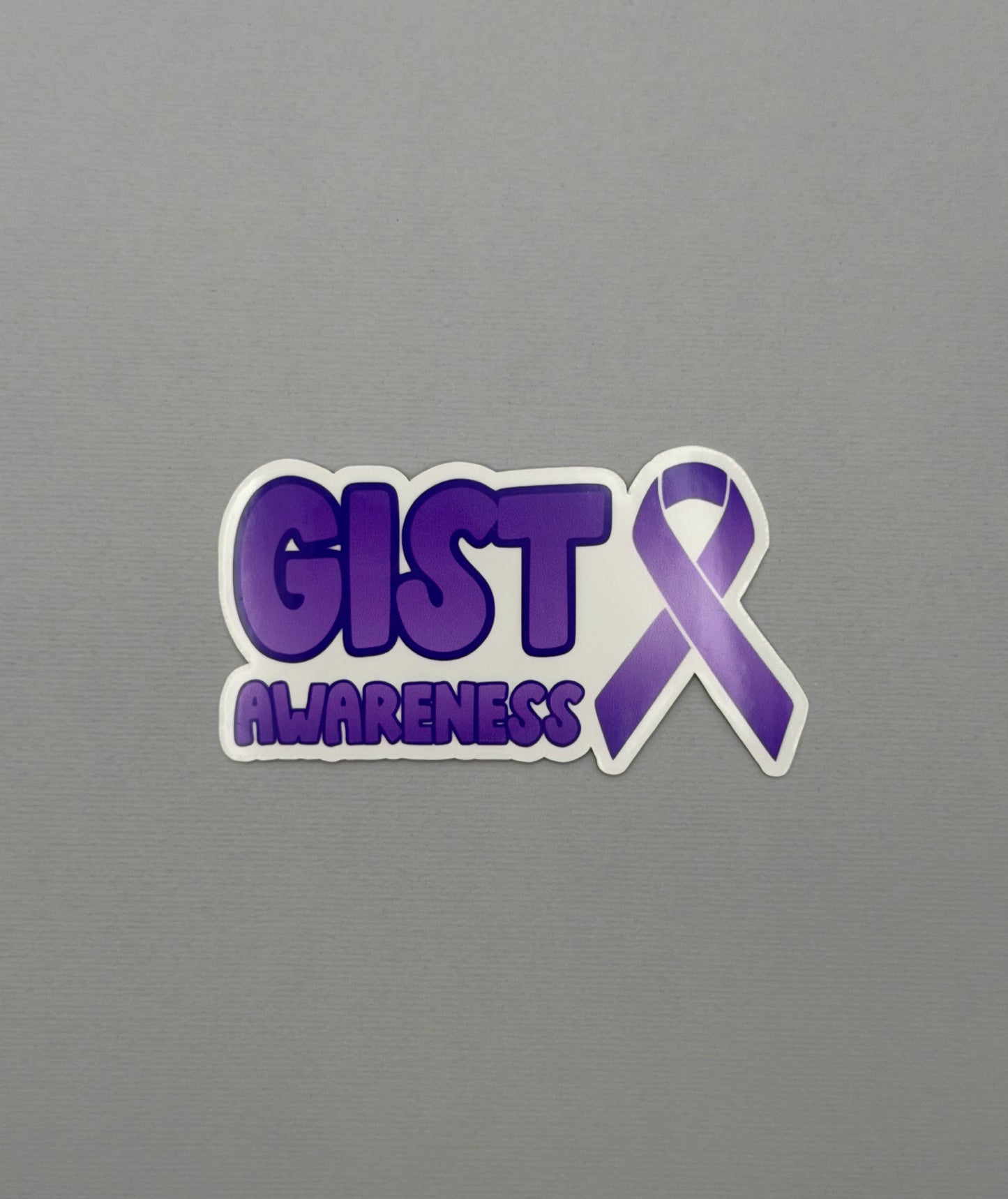 GIST Awareness with Ribbon Sticker or Magnet | Gastrointestinal Stromal Tumor