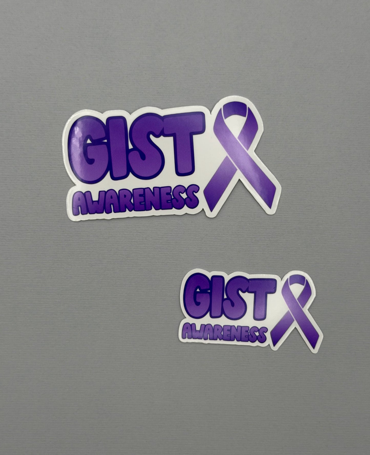 GIST Awareness with Ribbon Sticker or Magnet | Gastrointestinal Stromal Tumor