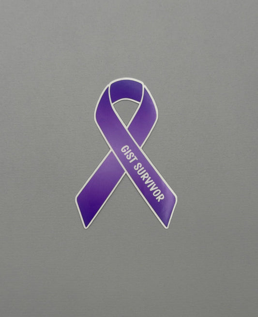 GIST Survivor Ribbon Sticker or Magnet | Gastrointestinal Stromal Tumor