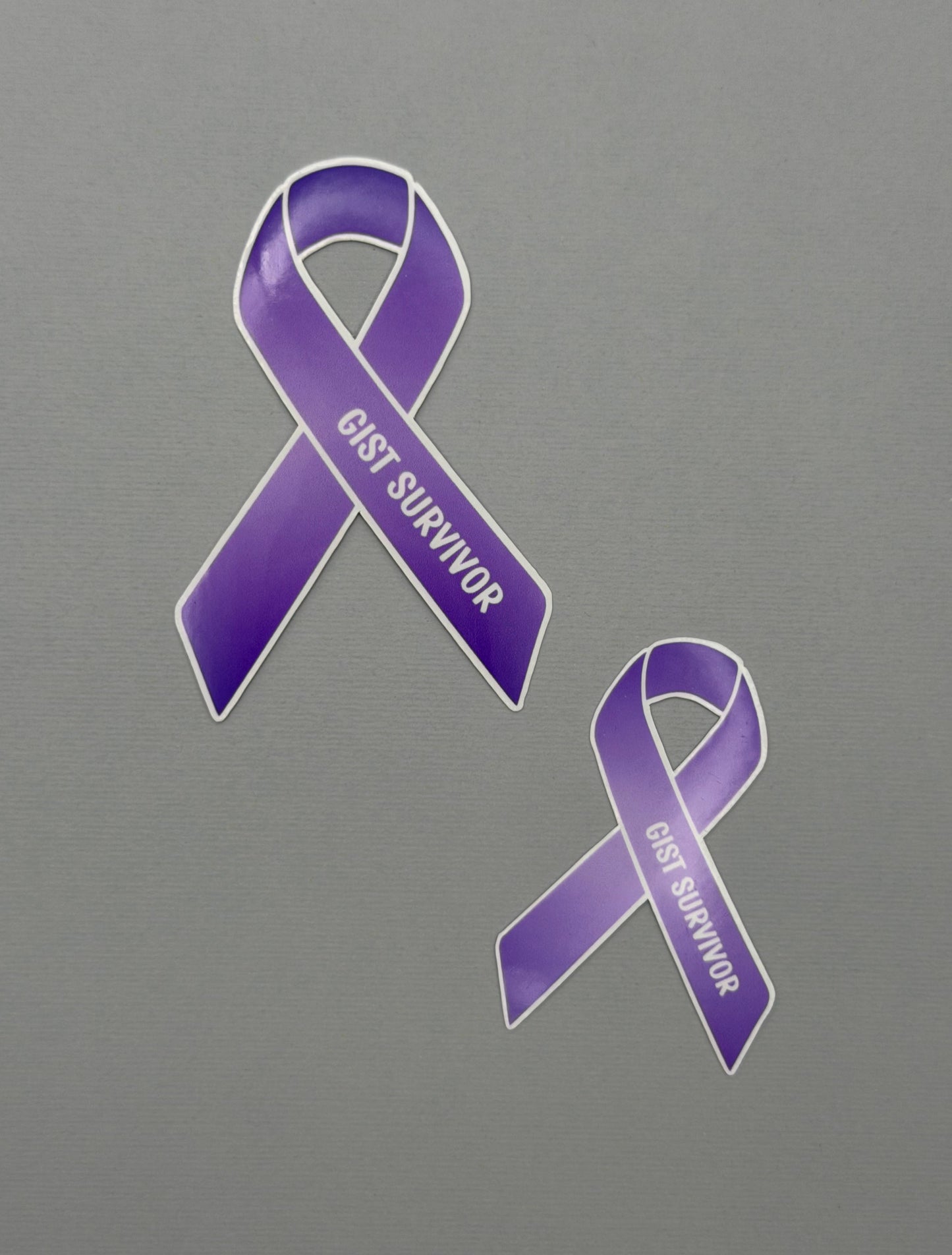 GIST Survivor Ribbon Sticker or Magnet | Gastrointestinal Stromal Tumor