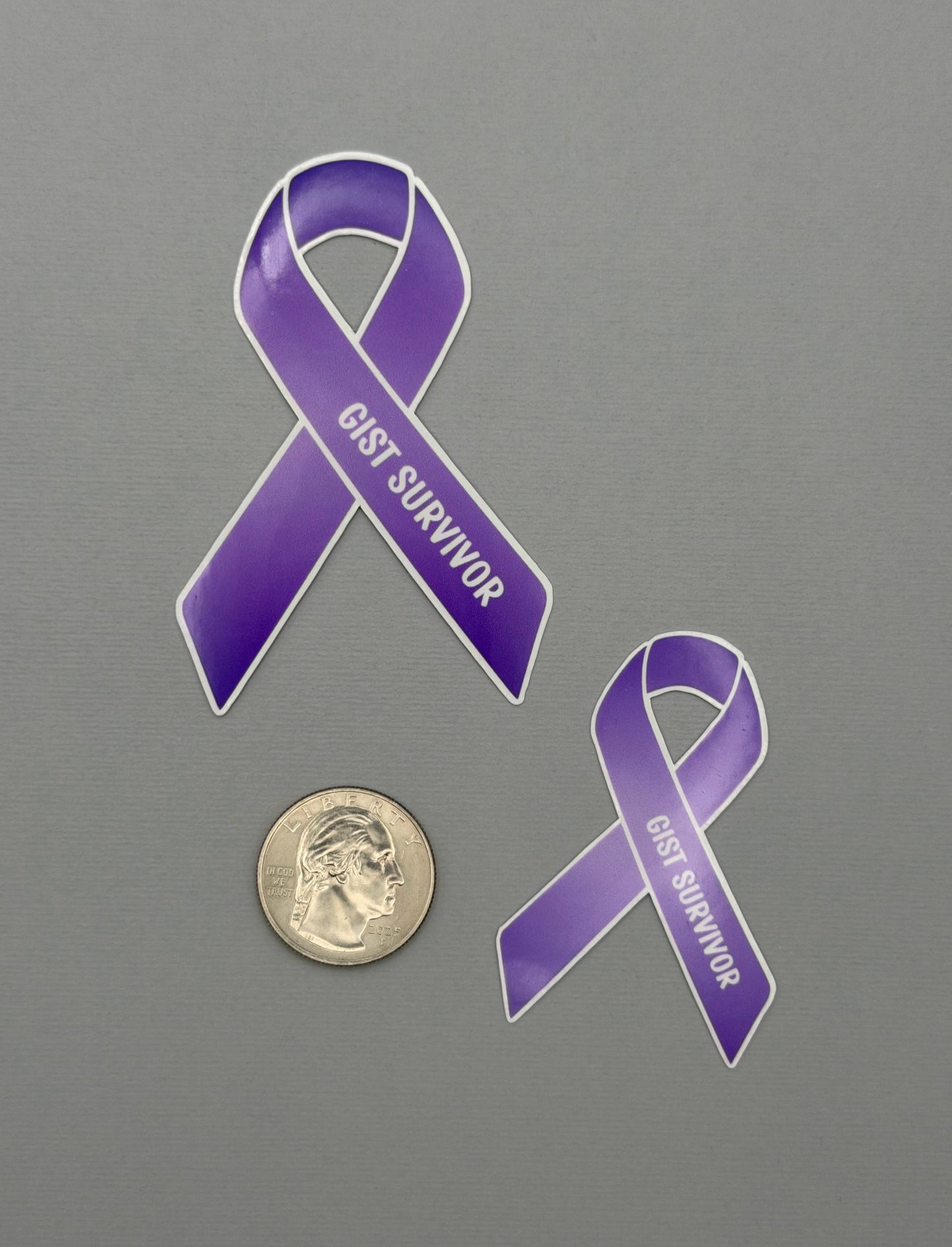 GIST Survivor Ribbon Sticker or Magnet | Gastrointestinal Stromal Tumor