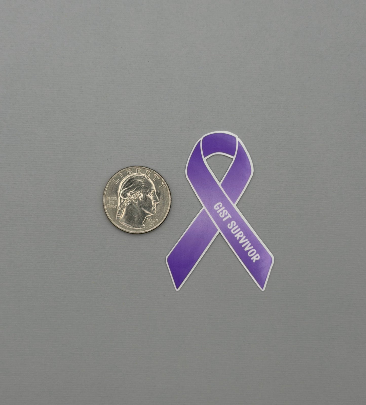 GIST Survivor Ribbon Sticker or Magnet | Gastrointestinal Stromal Tumor