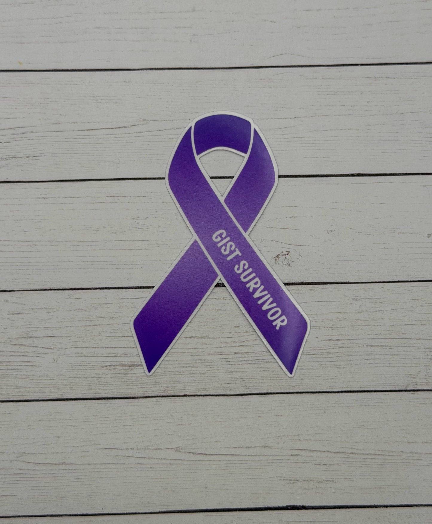 GIST Survivor Ribbon Sticker or Magnet | Gastrointestinal Stromal Tumor