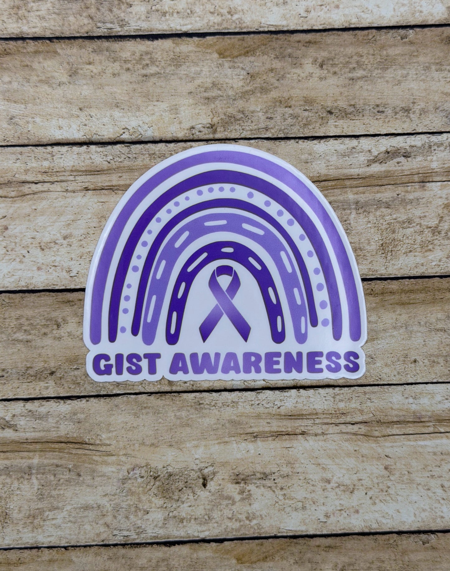 GIST Awareness Rainbow Sticker or Magnet | Gastrointestinal Stromal Tumor