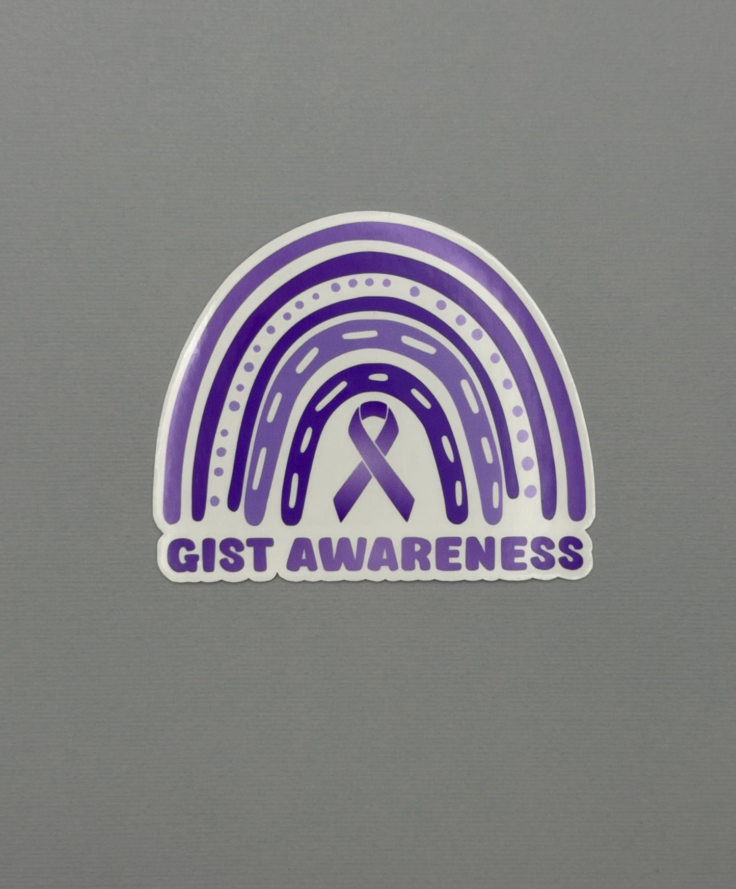 GIST Awareness Rainbow Sticker or Magnet | Gastrointestinal Stromal Tumor