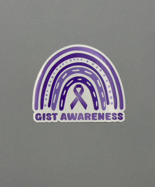GIST Awareness Rainbow Sticker or Magnet | Gastrointestinal Stromal Tumor