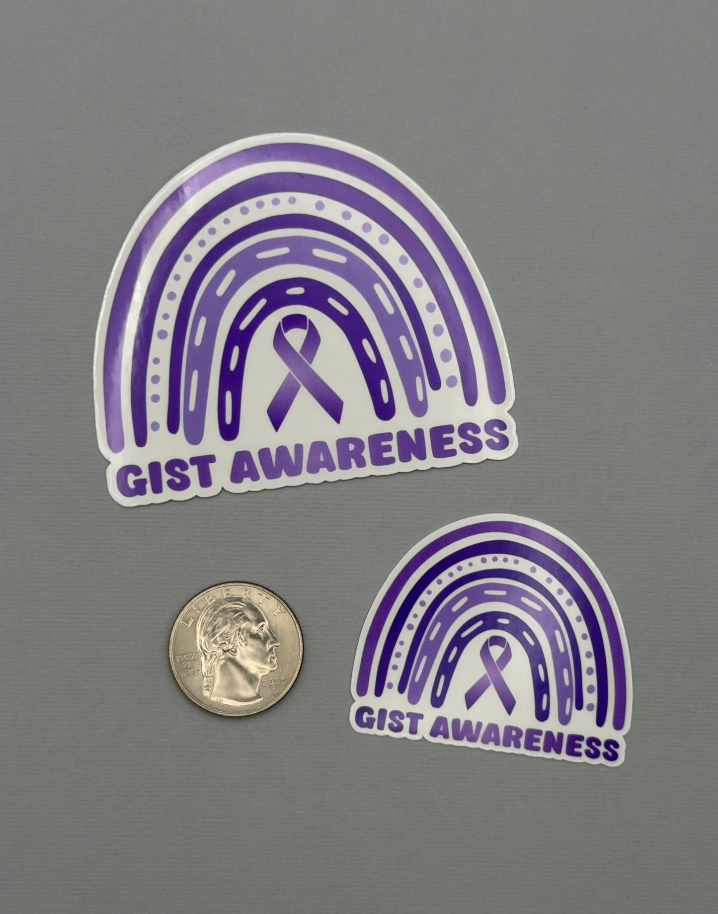 GIST Awareness Rainbow Sticker or Magnet | Gastrointestinal Stromal Tumor