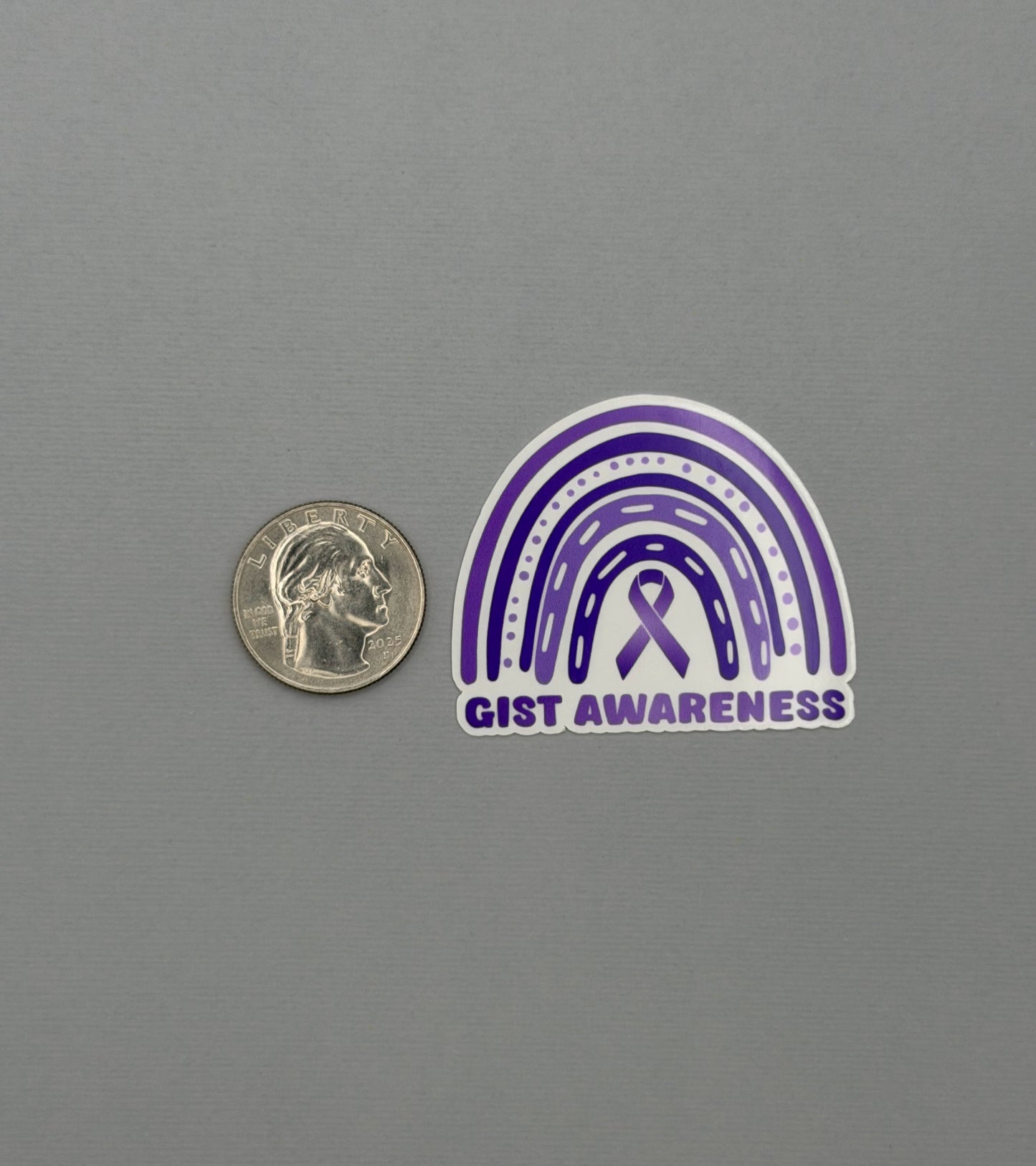 GIST Awareness Rainbow Sticker or Magnet | Gastrointestinal Stromal Tumor