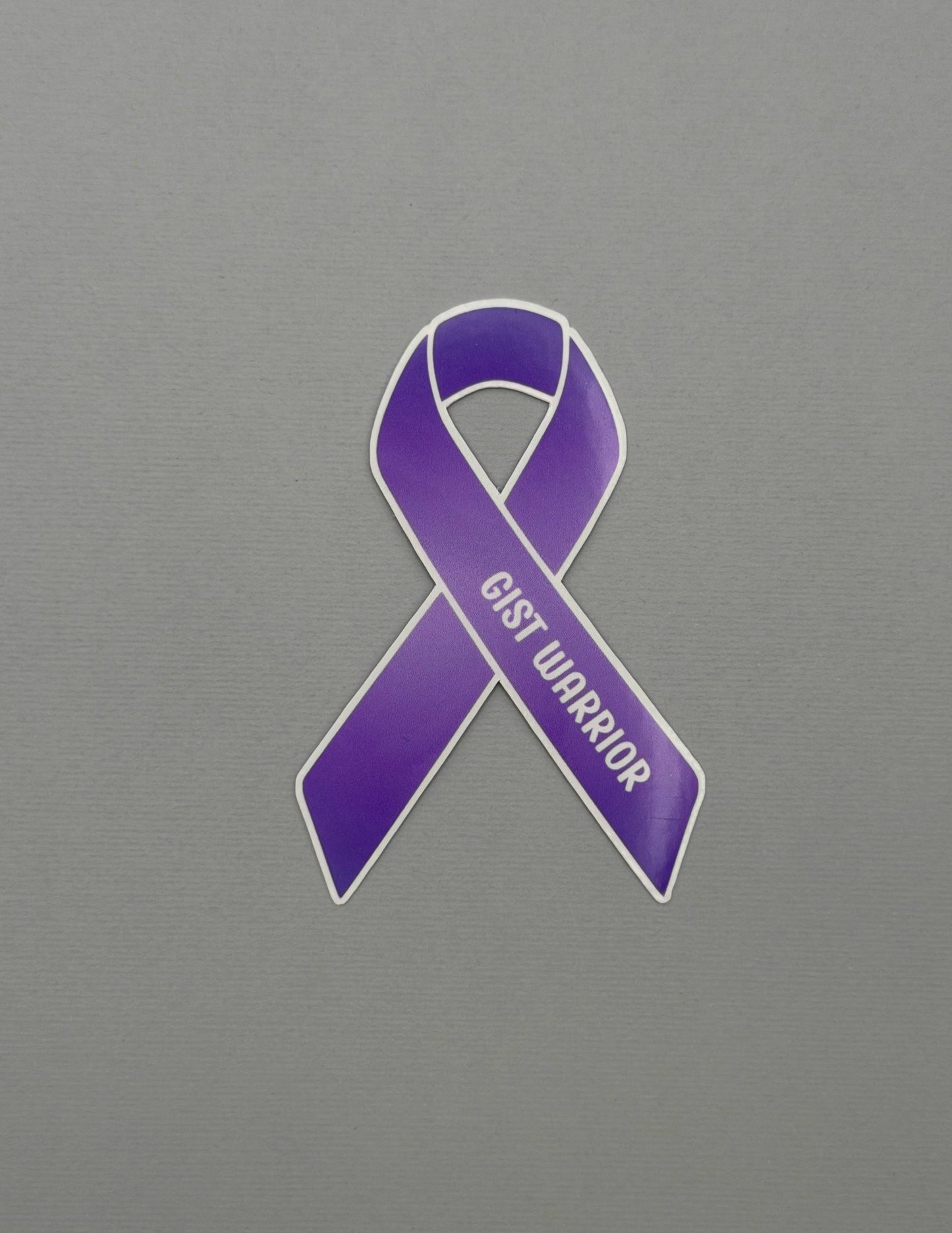 GIST Warrior Ribbon Sticker or Magnet | Gastrointestinal Stromal Tumor