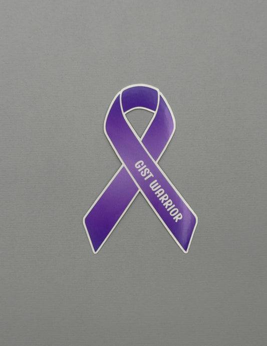 GIST Warrior Ribbon Sticker or Magnet | Gastrointestinal Stromal Tumor