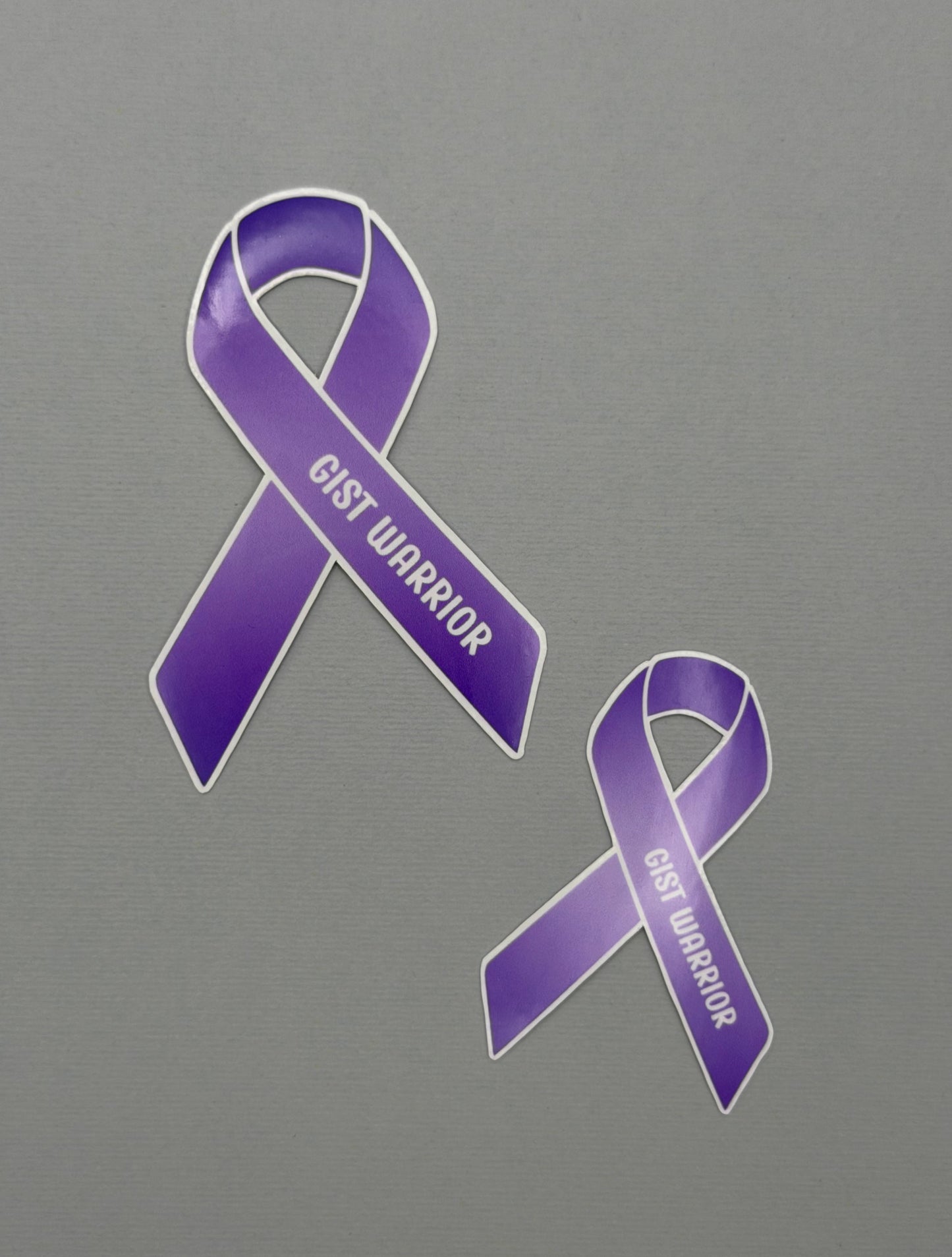 GIST Warrior Ribbon Sticker or Magnet | Gastrointestinal Stromal Tumor