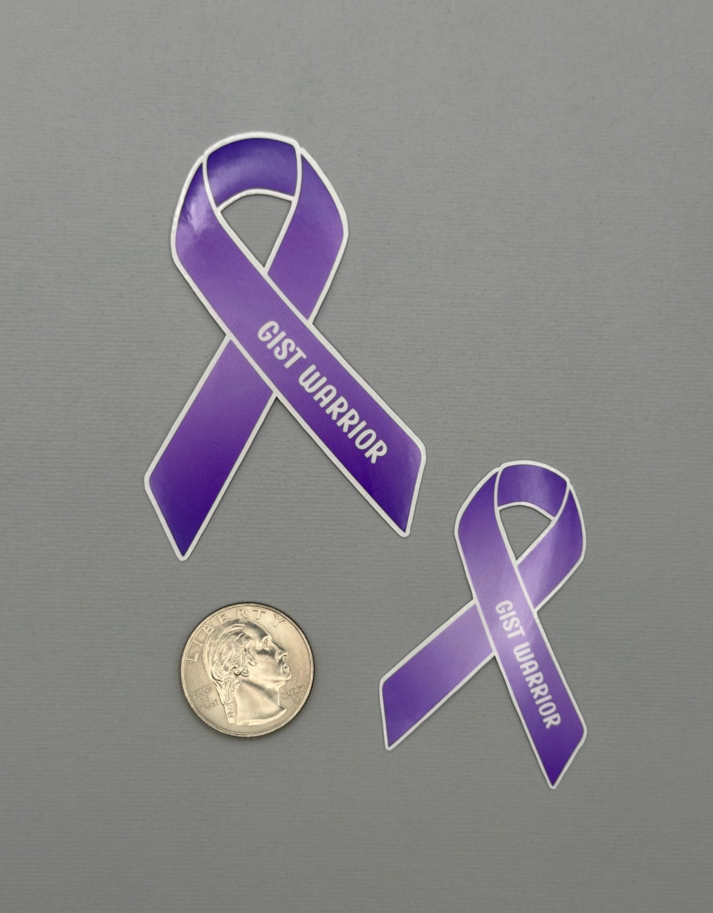GIST Warrior Ribbon Sticker or Magnet | Gastrointestinal Stromal Tumor