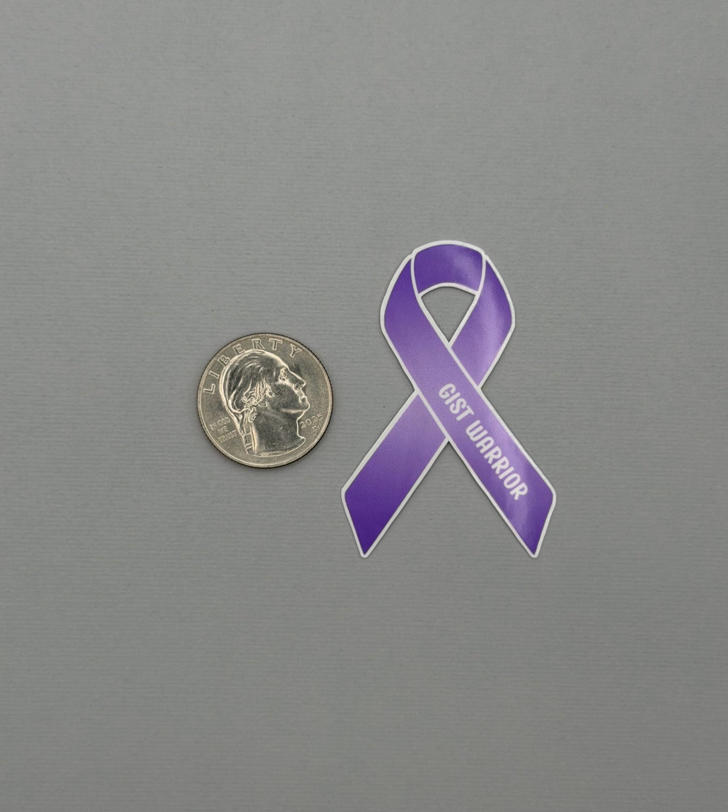 GIST Warrior Ribbon Sticker or Magnet | Gastrointestinal Stromal Tumor