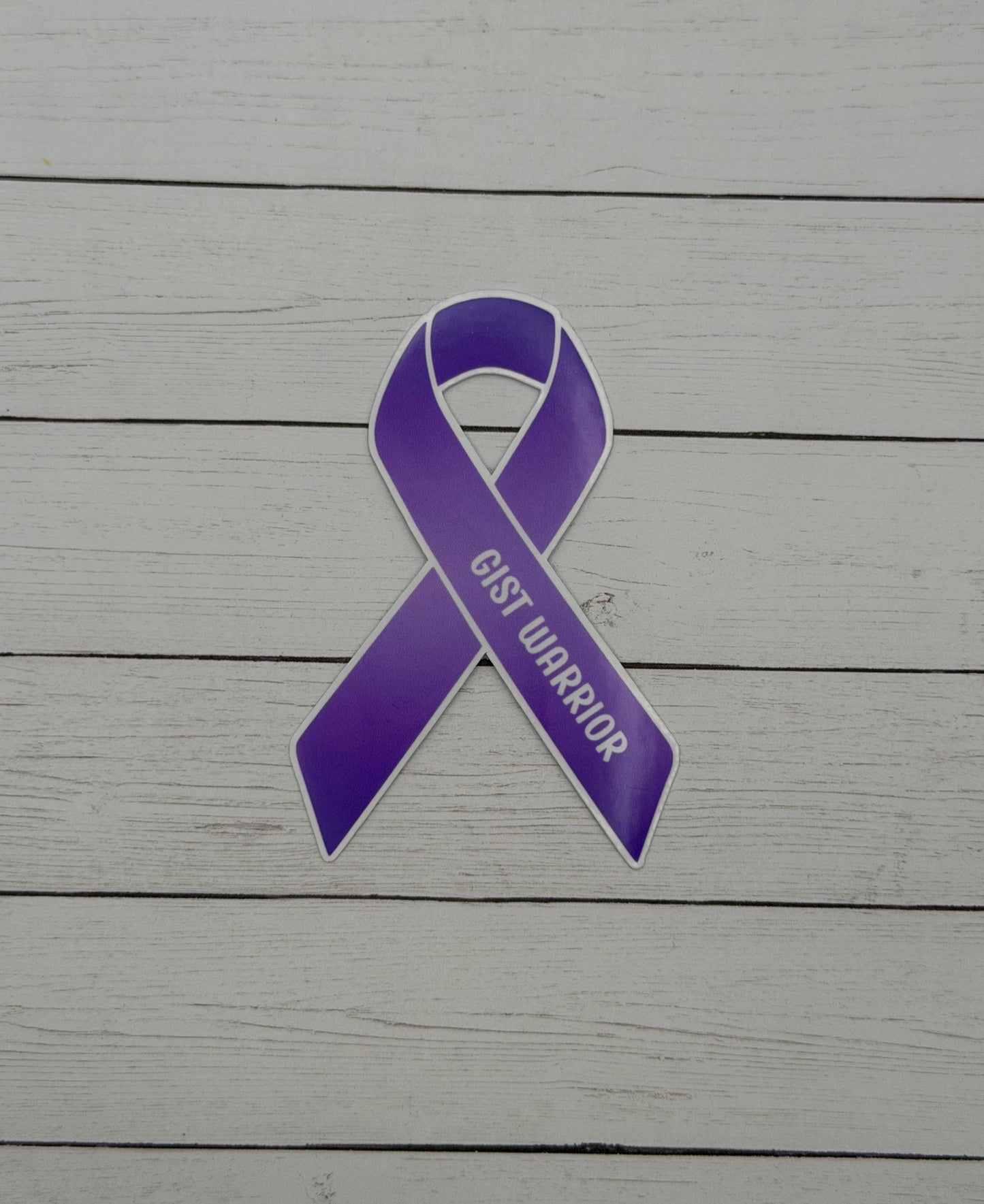 GIST Warrior Ribbon Sticker or Magnet | Gastrointestinal Stromal Tumor