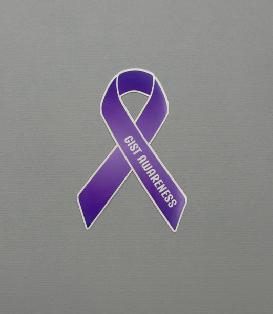 GIST Awareness Ribbon Sticker or Magnet | Gastrointestinal Stromal Tumor